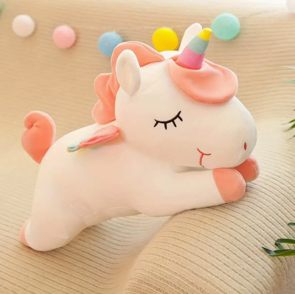 White Unicorn Huggable Cuddly Plush Toy Aprox30cm