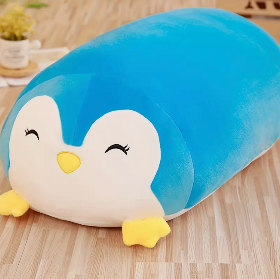 Blue Penguin Huggable Plush Toy - Children Comfort Aprox30cm