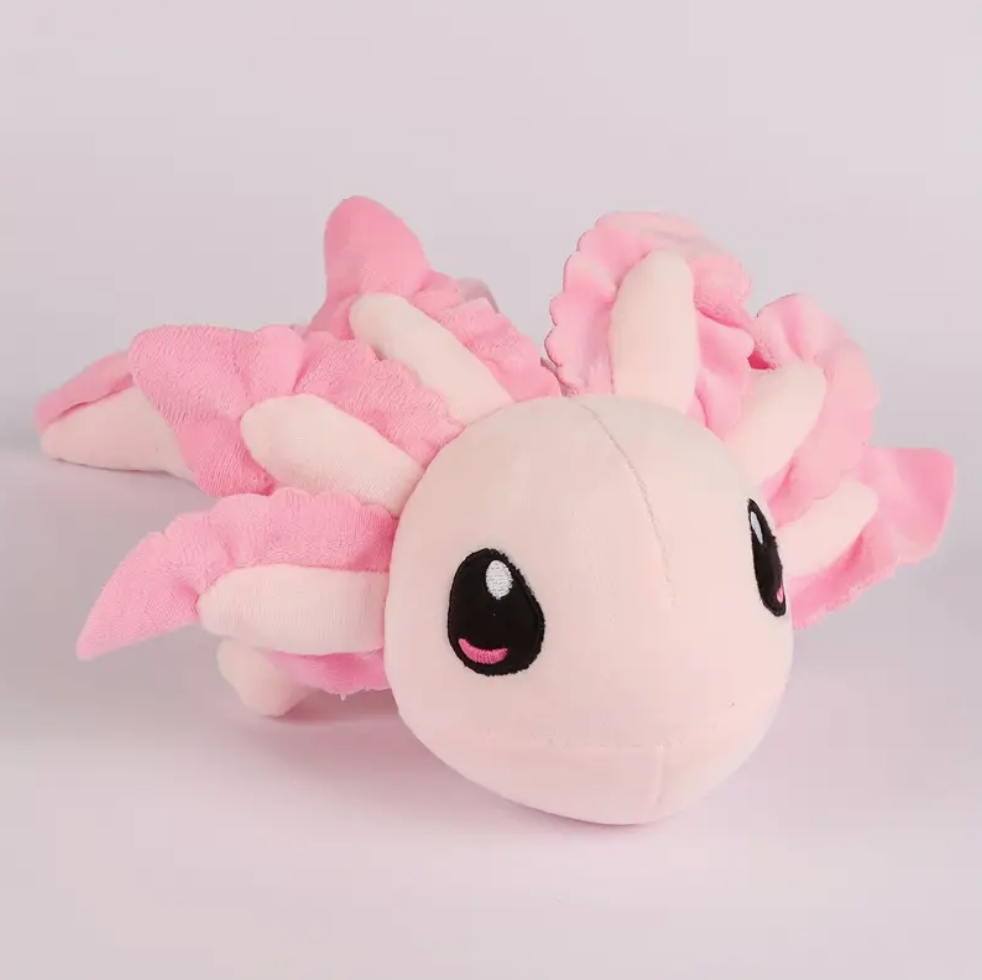 Pink Axolotl Huggable Plush Cuddly Toy