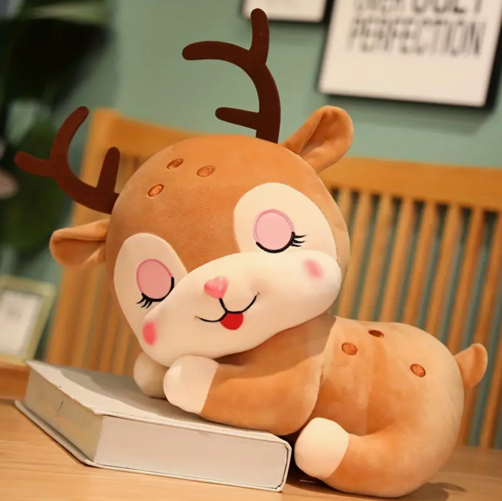 Cute Brown Deer Huggable Plush Cuddly Toy Aprox20cm