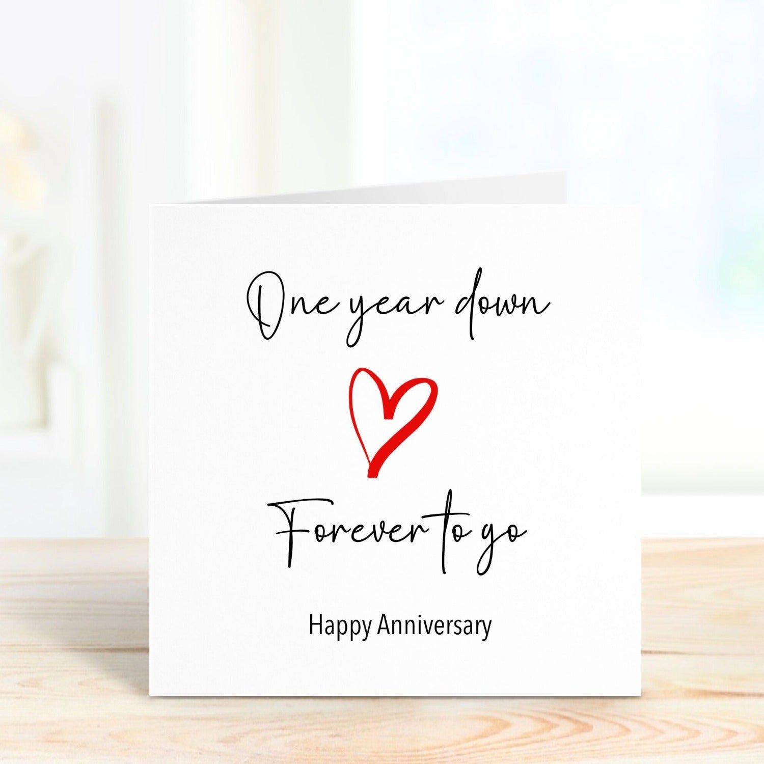 personalised anniversary card for couples