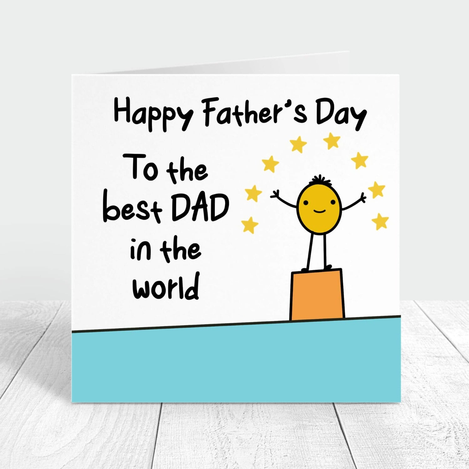 happy father's day to the best dad in the world personalised card