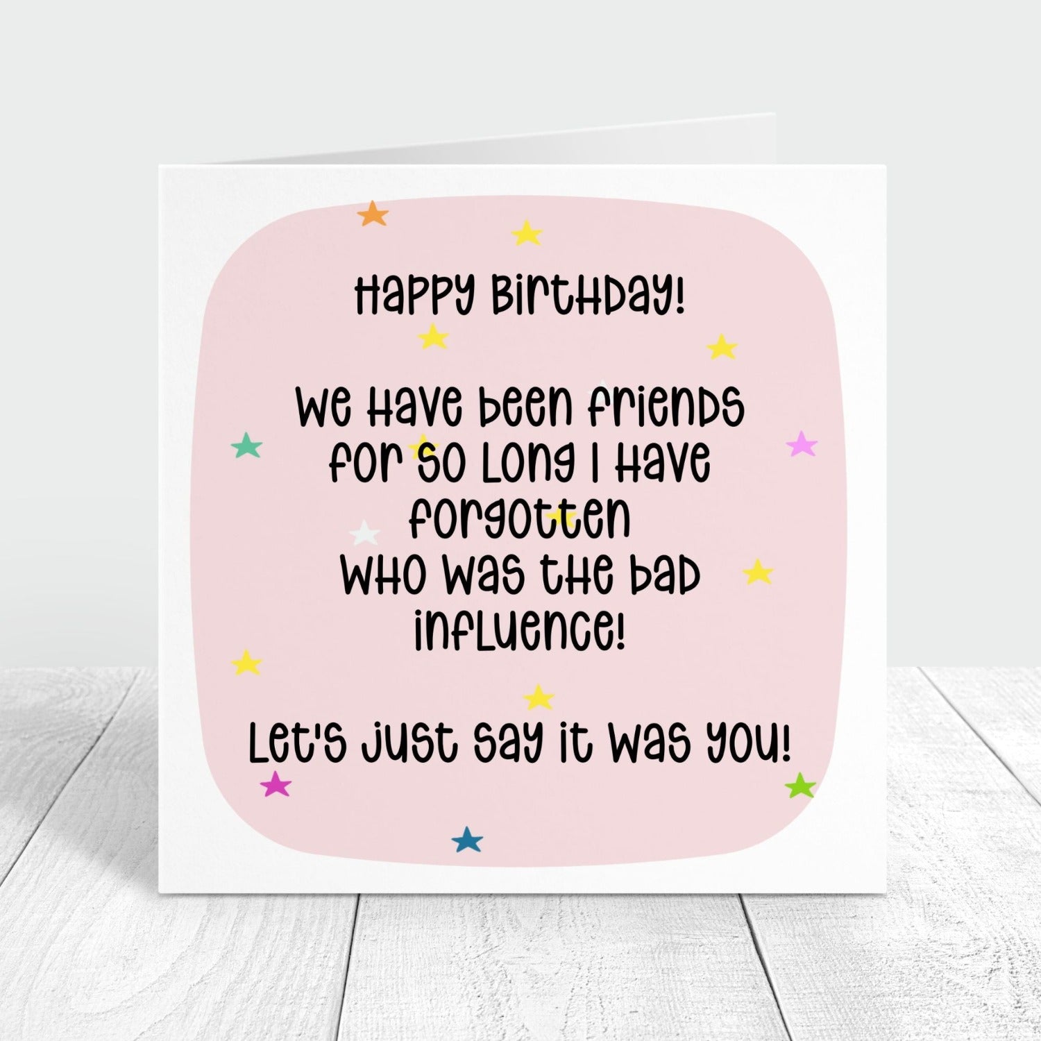 funny personalised birthday card for friends
