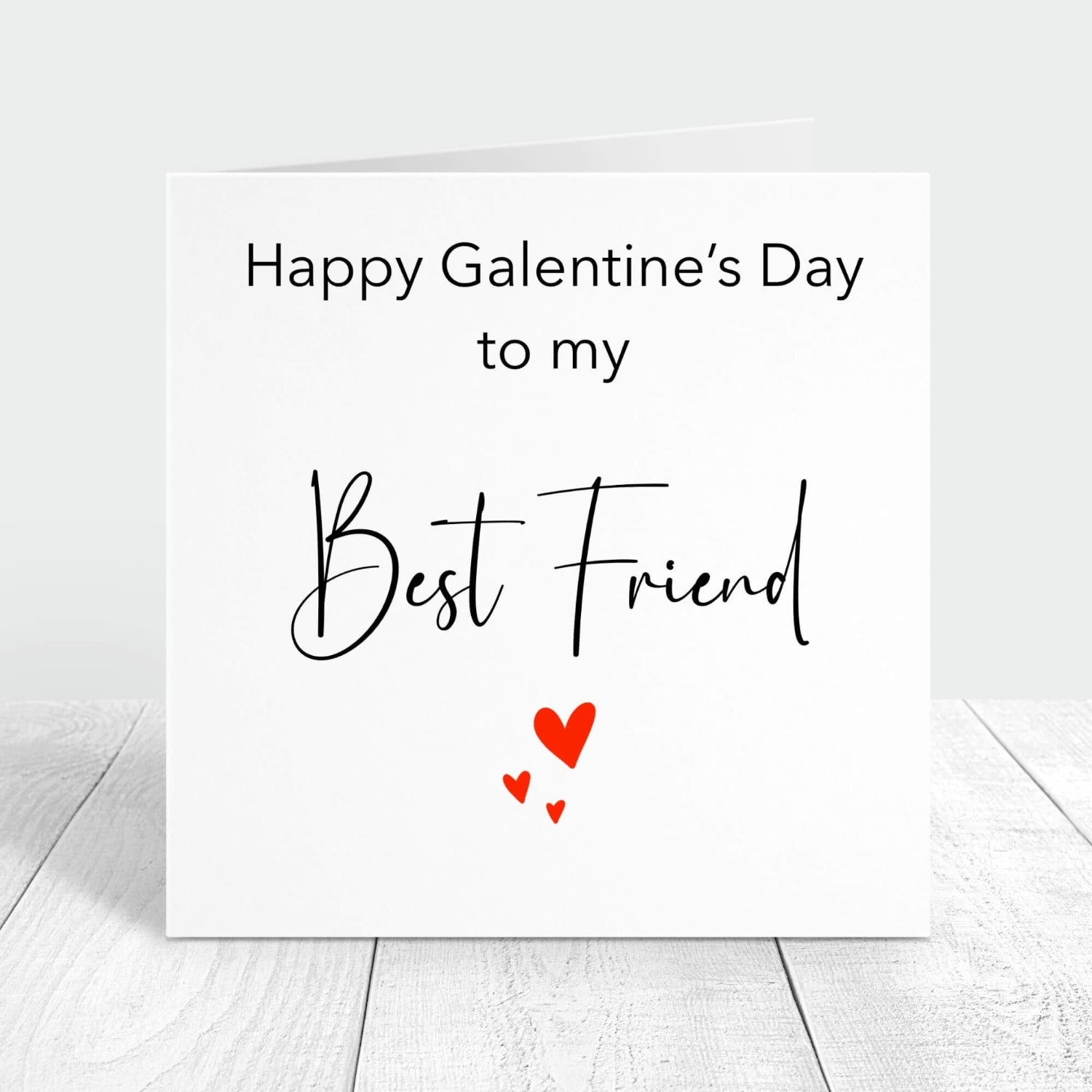 personalised happy galentine's day card to best friend