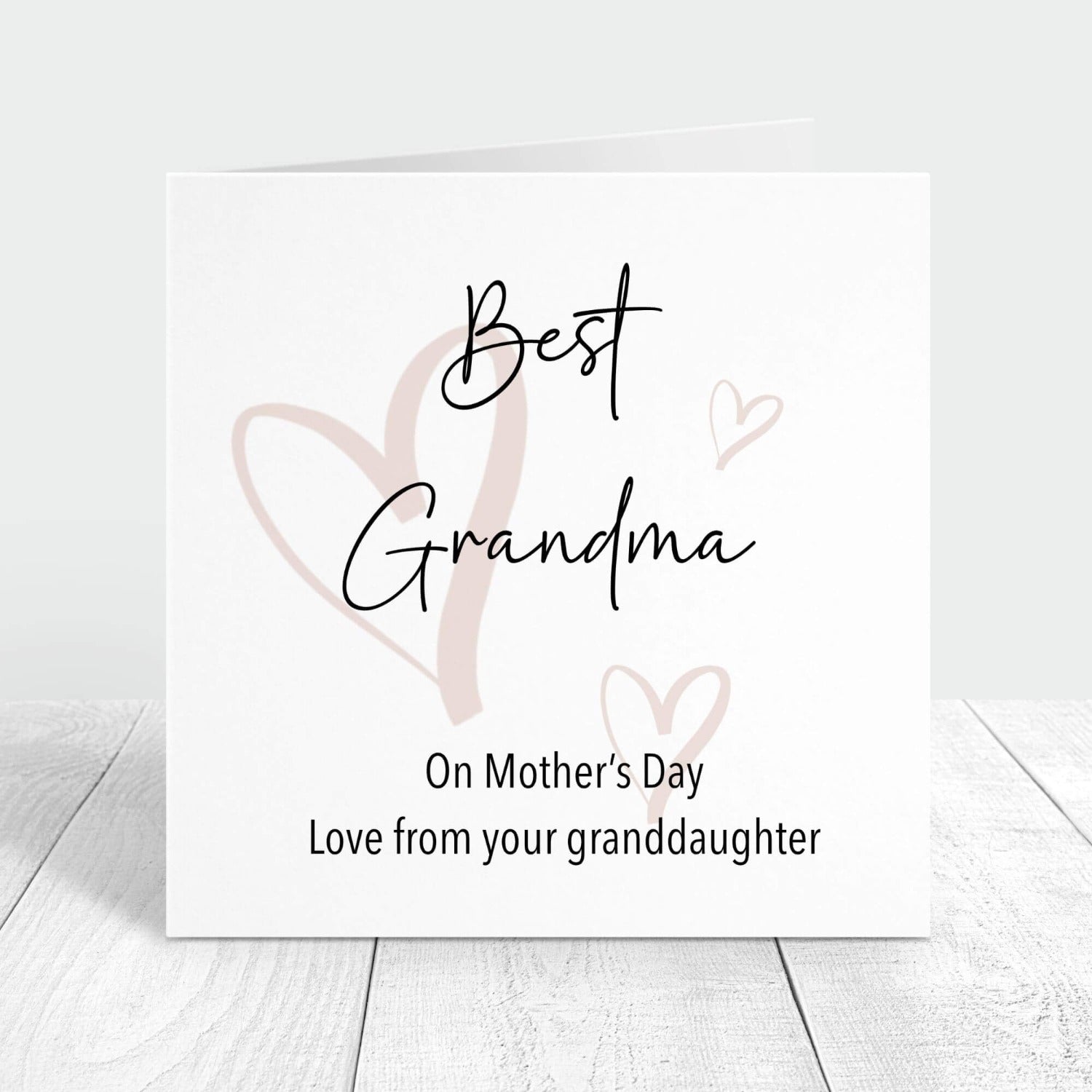 best grandma on mothers day personalised card