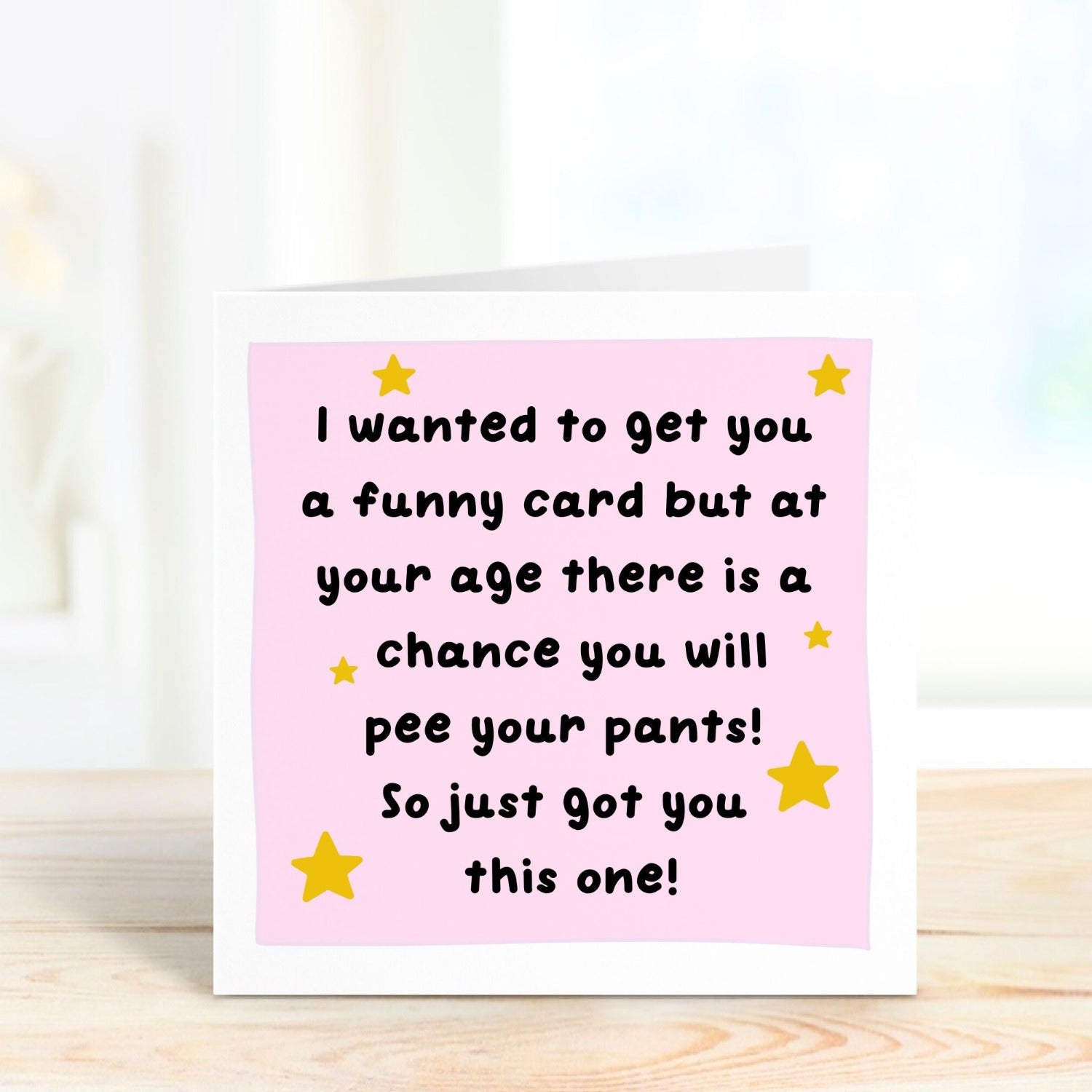 personalised birthday card with funny quote