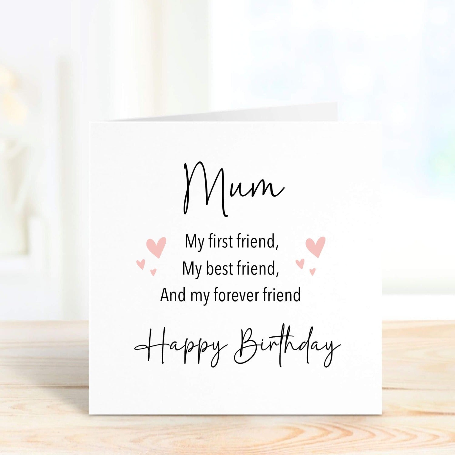 mum my first friend personalised card