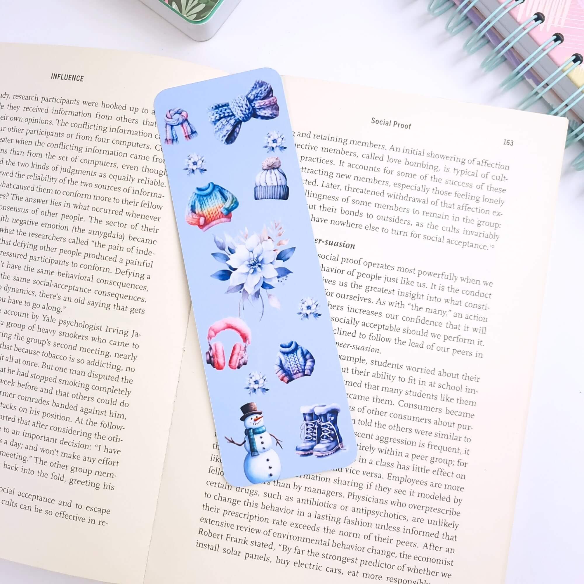 Cozy Winter Bookmark With Tassel