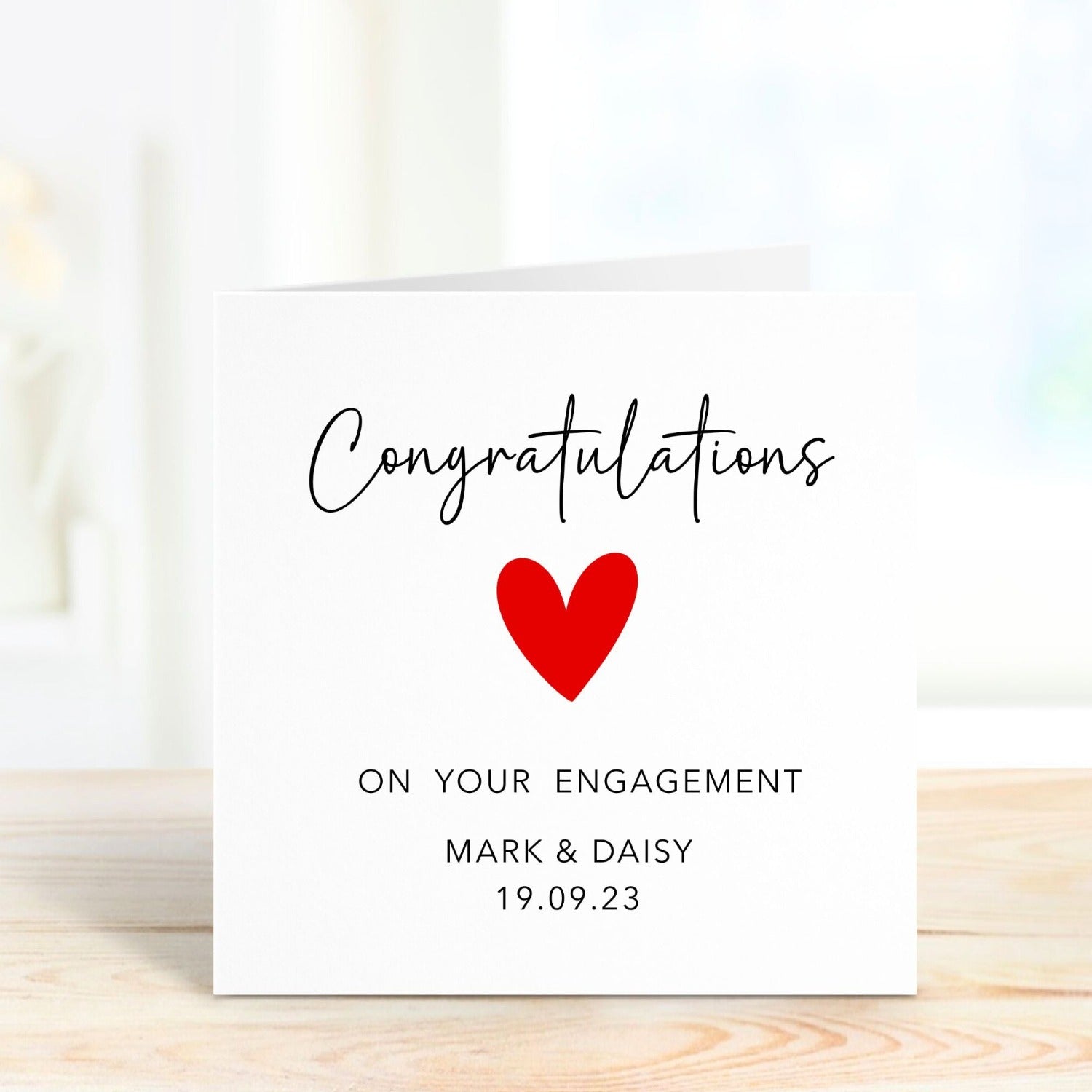 personalised card congratulations on your engagement