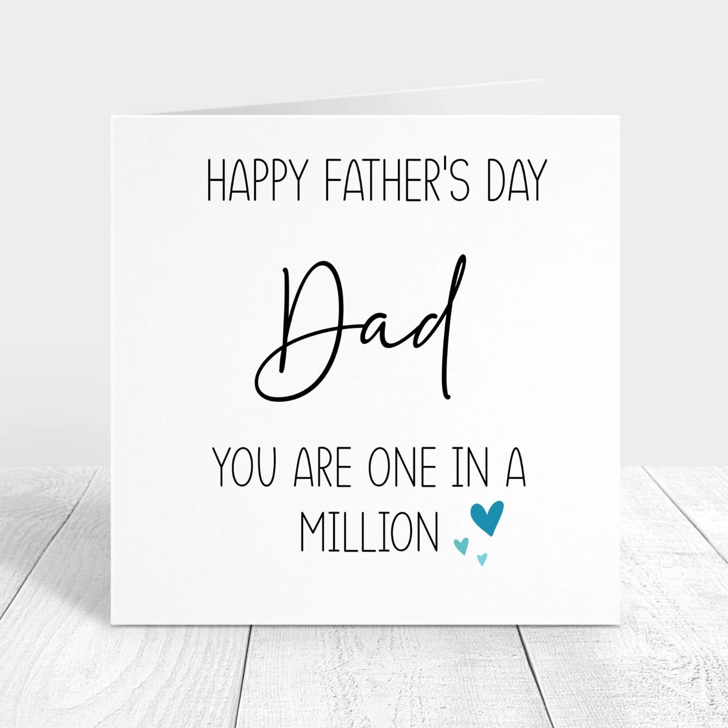 Happy father's day card you are one in a million