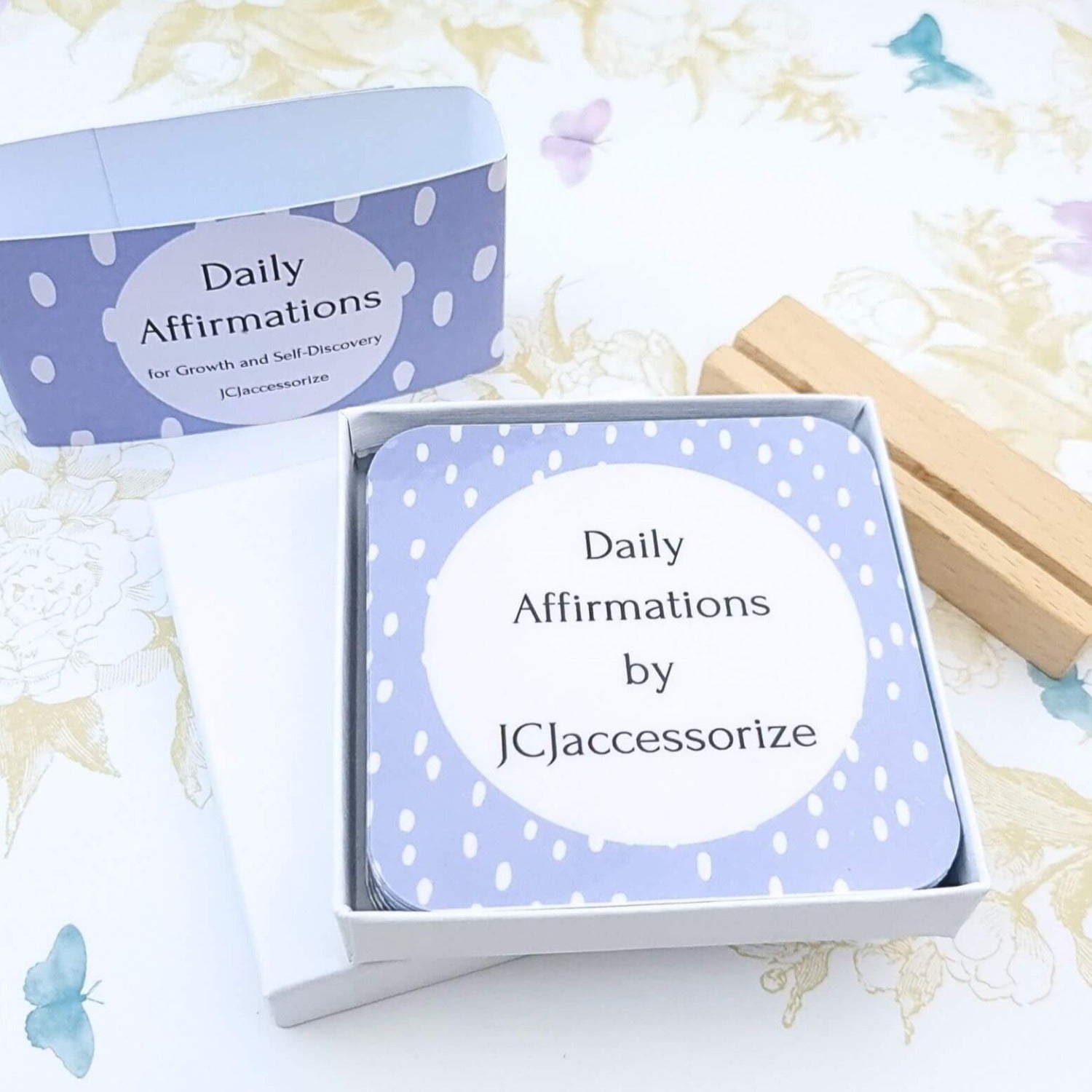 daily affirmation cards in gift box