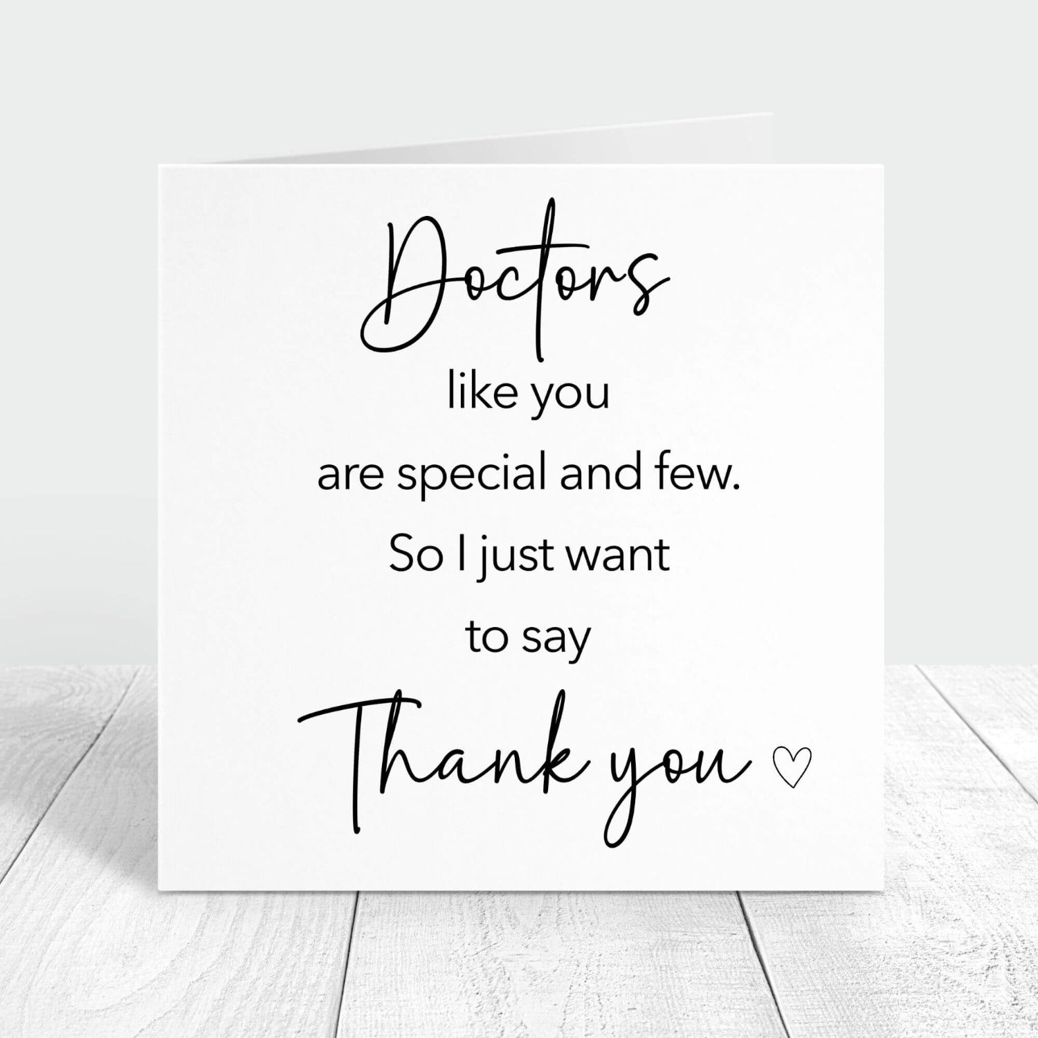 doctors like you are special and few personalised thank you card