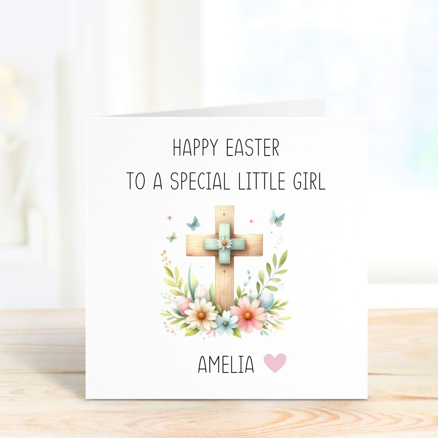 easter greetings personalised card