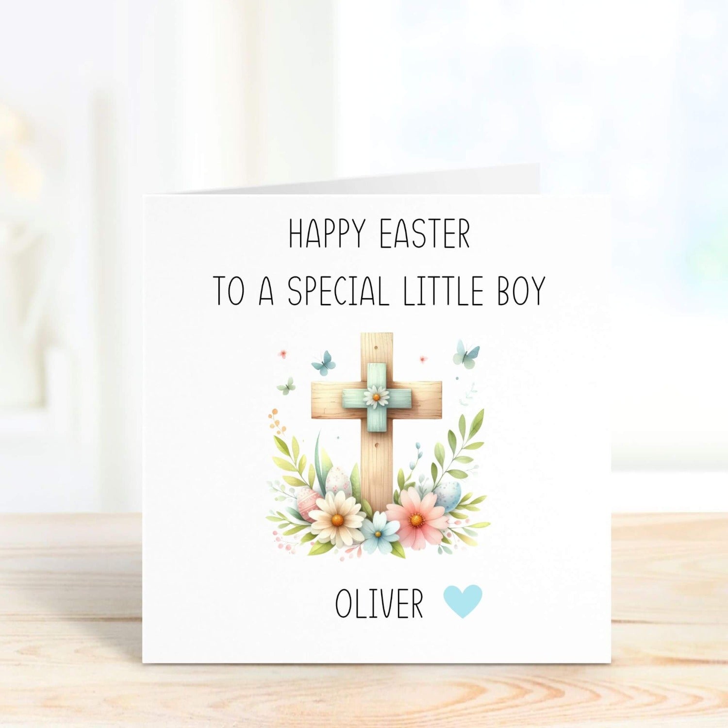 personalised easter card for a little boy