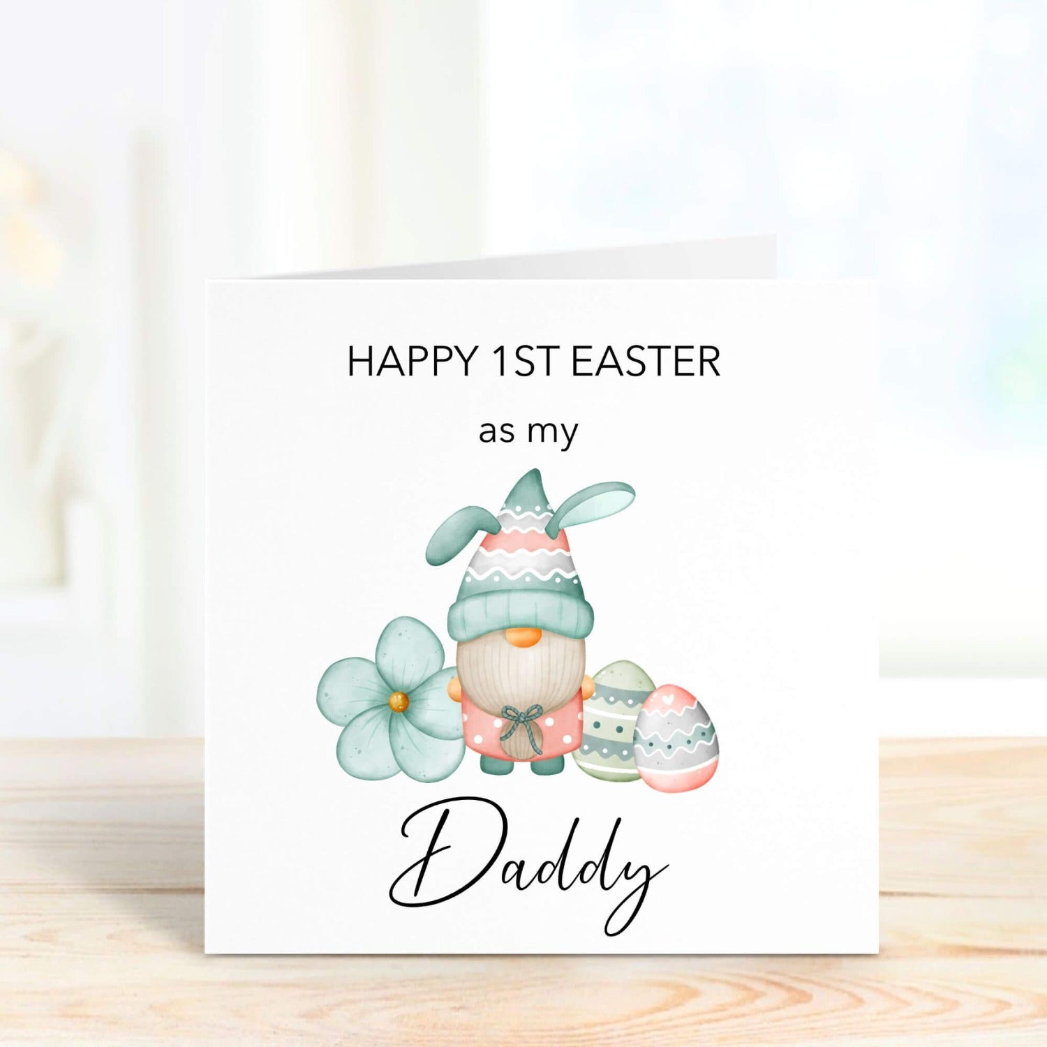 1st easter as my daddy gonk card personalised