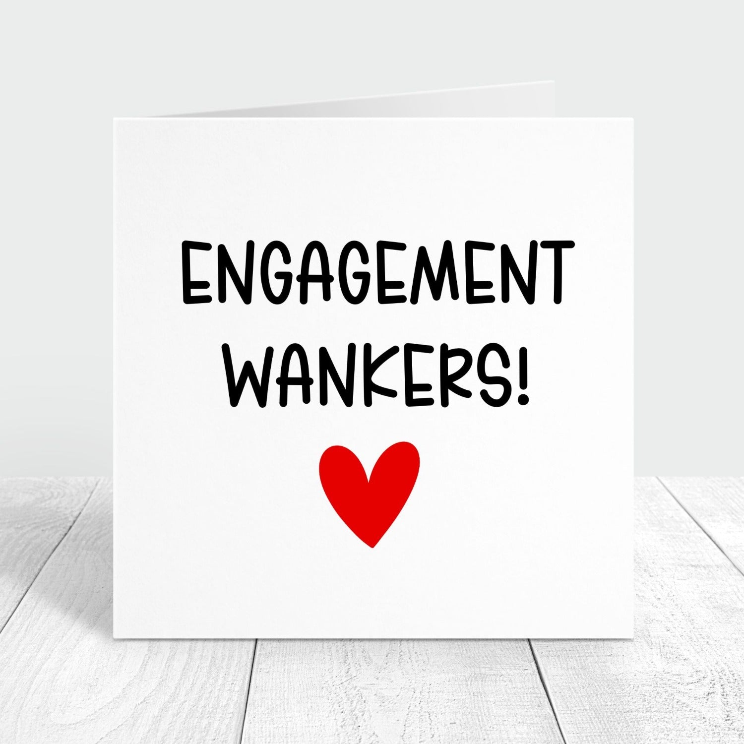 engagement wankers funny congratulations card