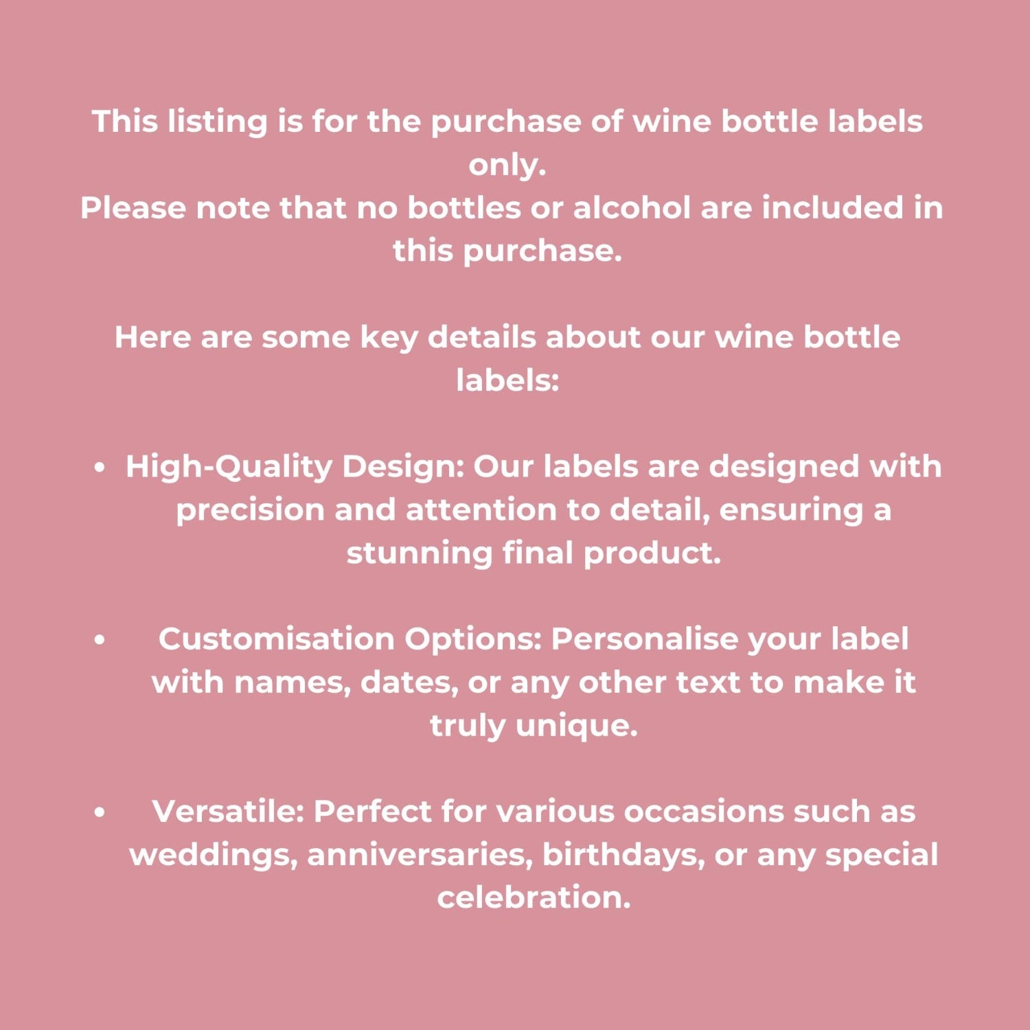 features wine bottle label