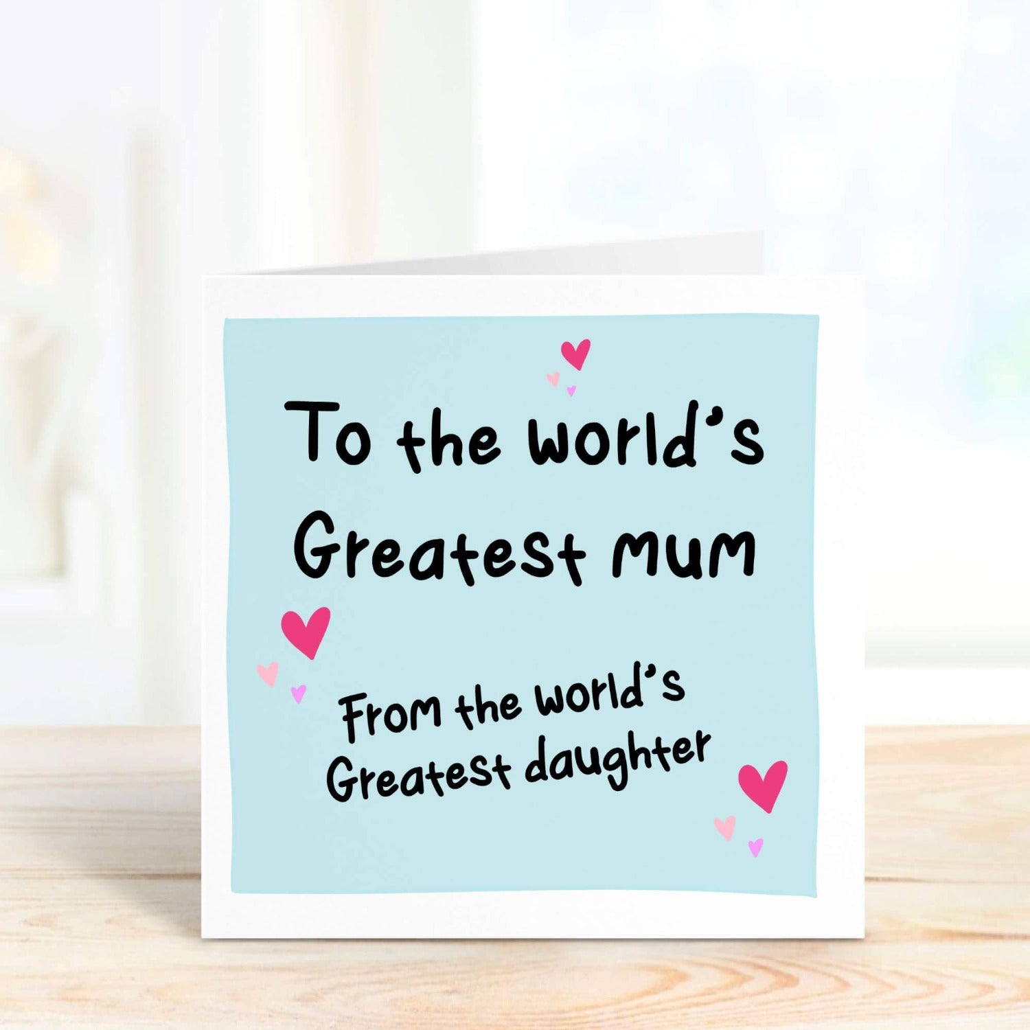 personalised card from daughter to mum