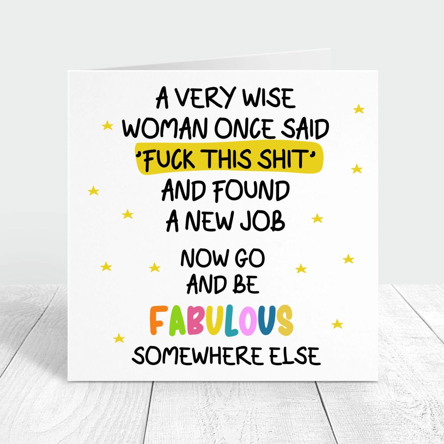personalised new job greeting card