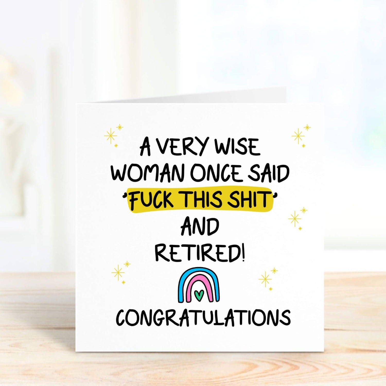 congratulations retirement card fuck this shit