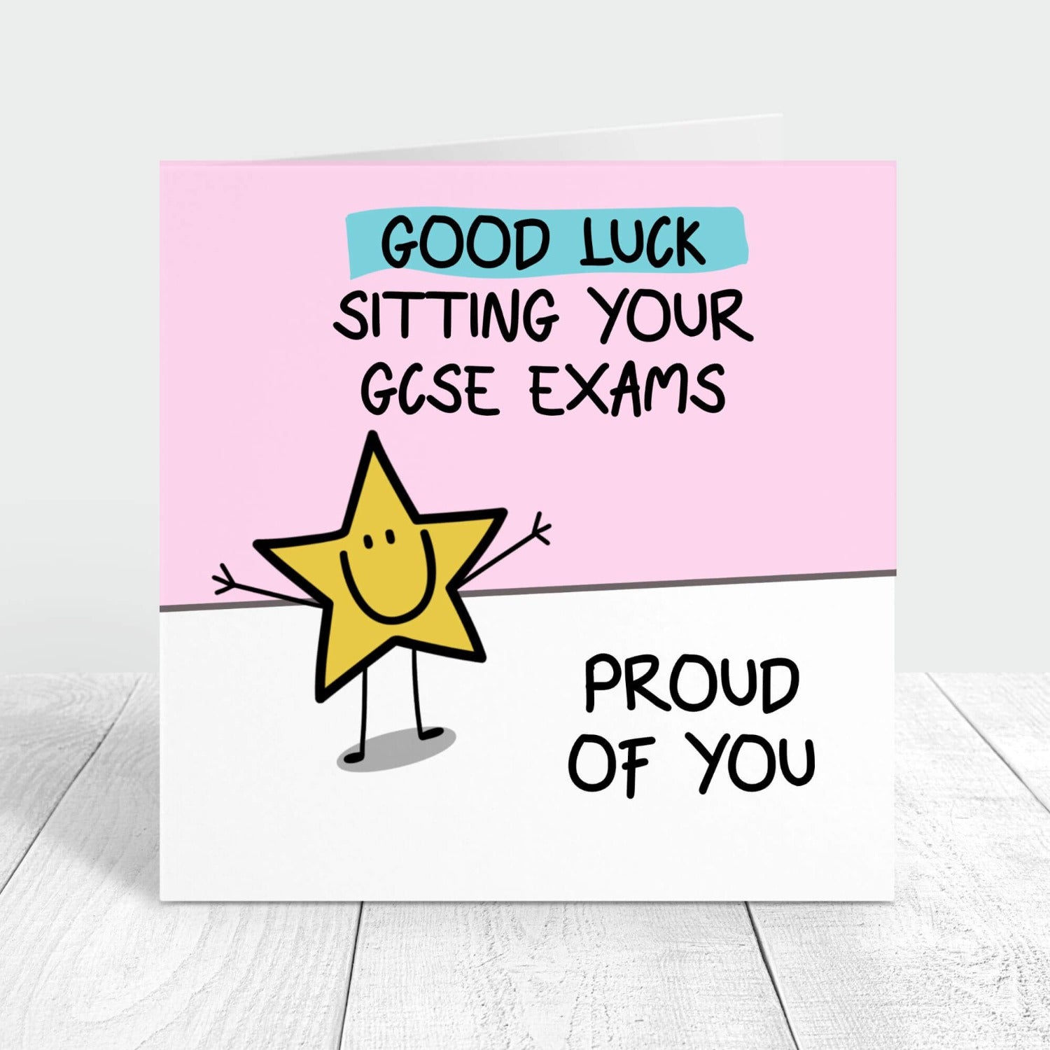 good luck sitting your GCSE exams personalised card