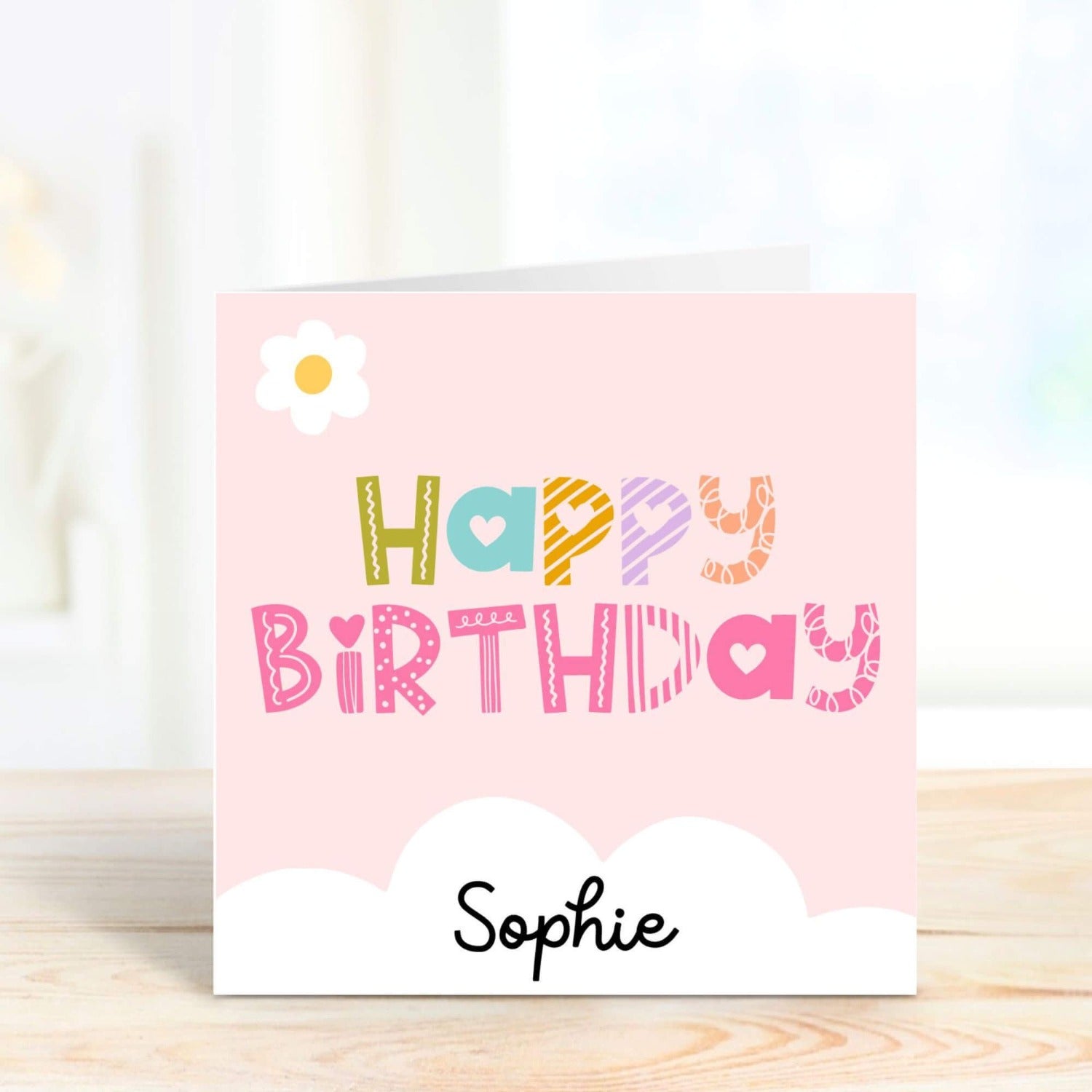 personalised happy birthday card for girl