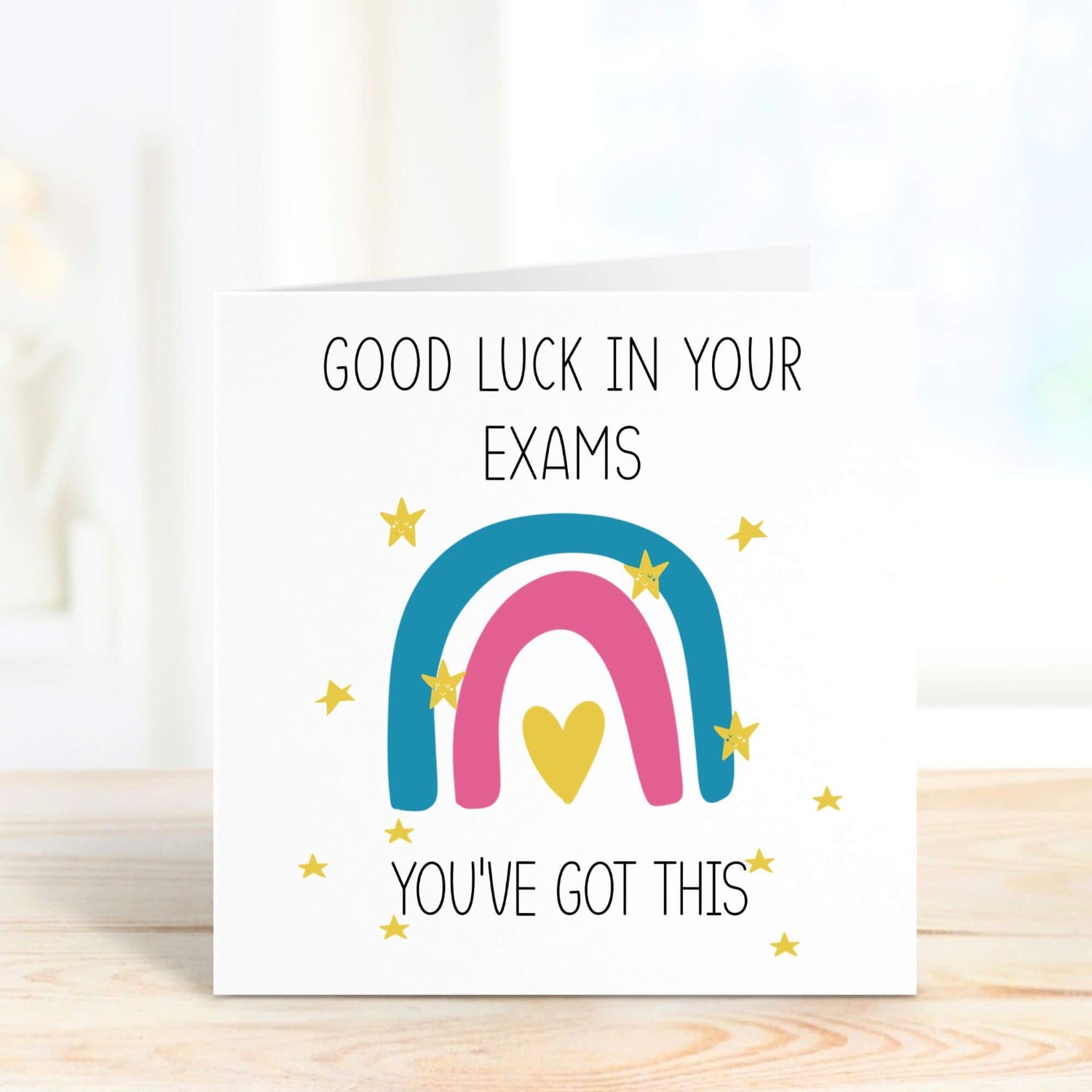 good luck in your exams you've got this personalised card