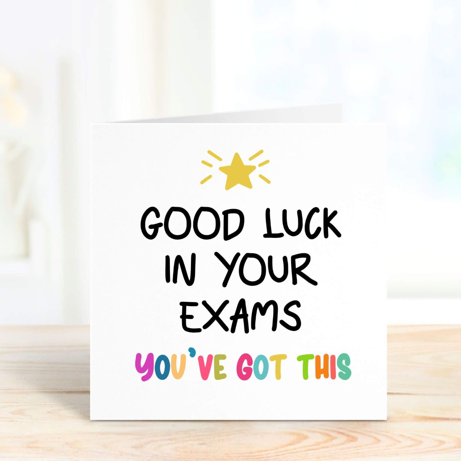 good luck in your personalised card