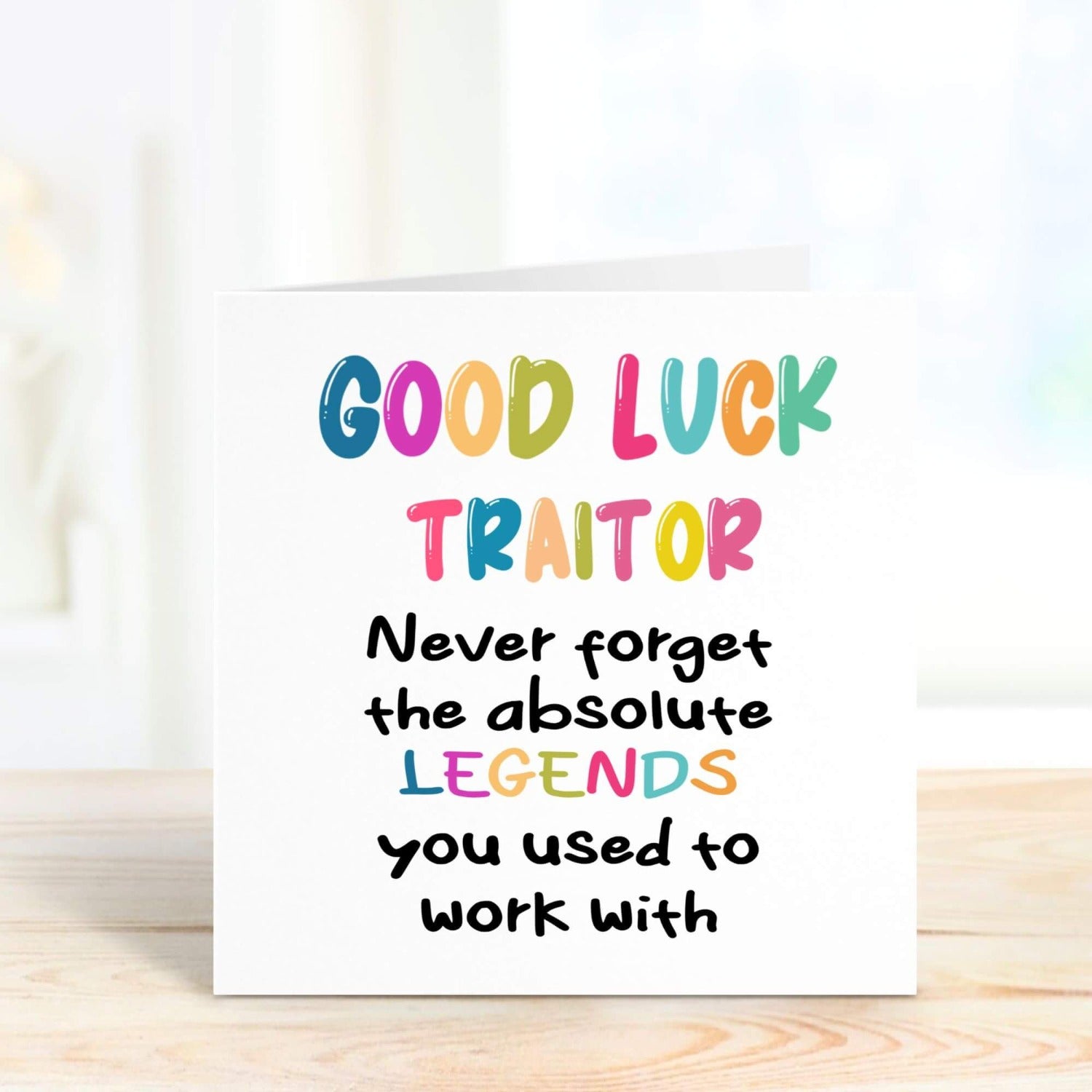 humorous personalised card for new job