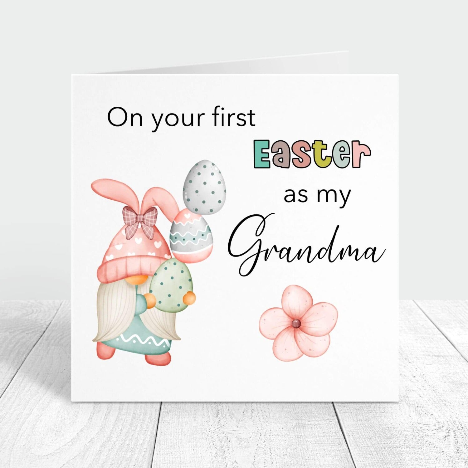 on your first easter as my grandma personalised card