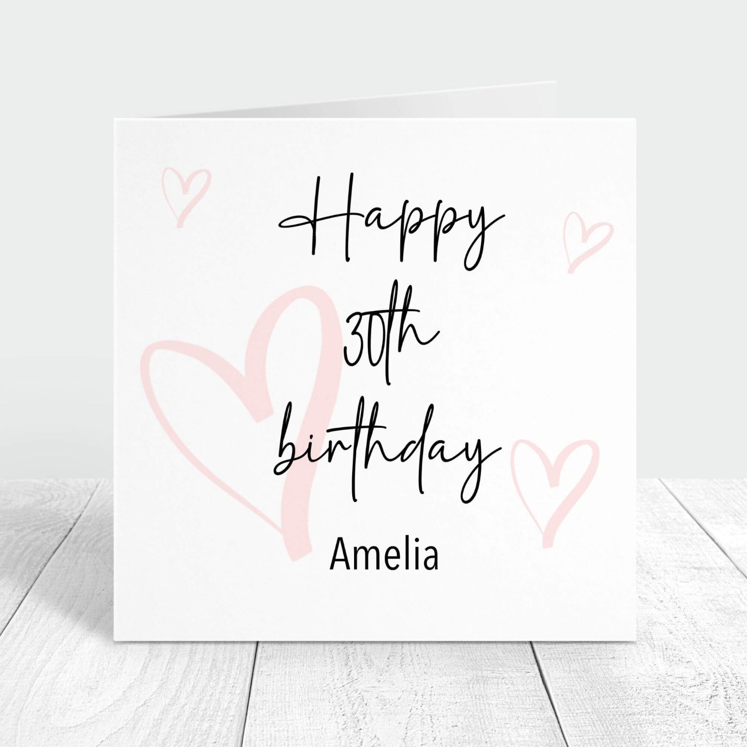 happy 30th birthday personalised card