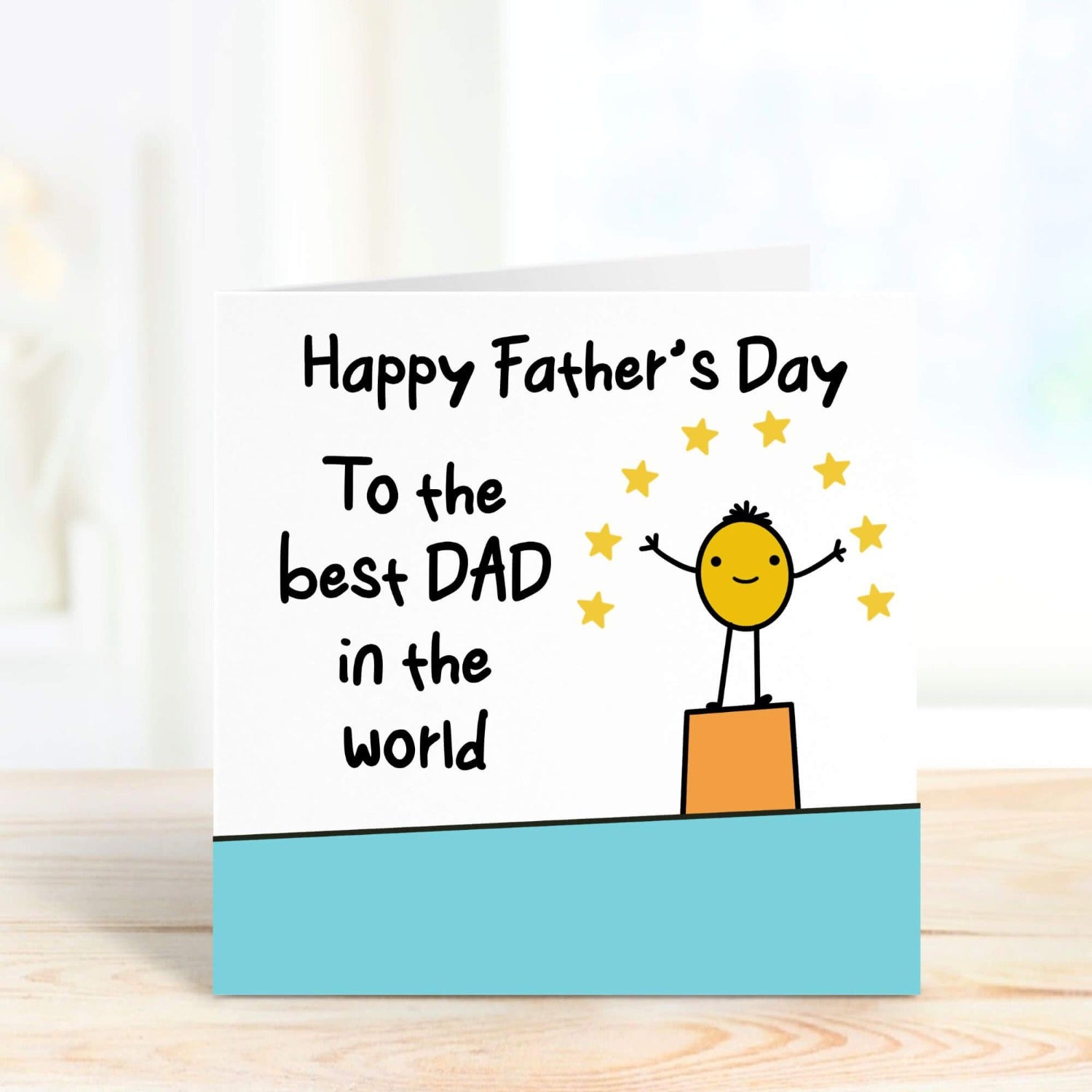 to the best dad in the world happy fathers day card