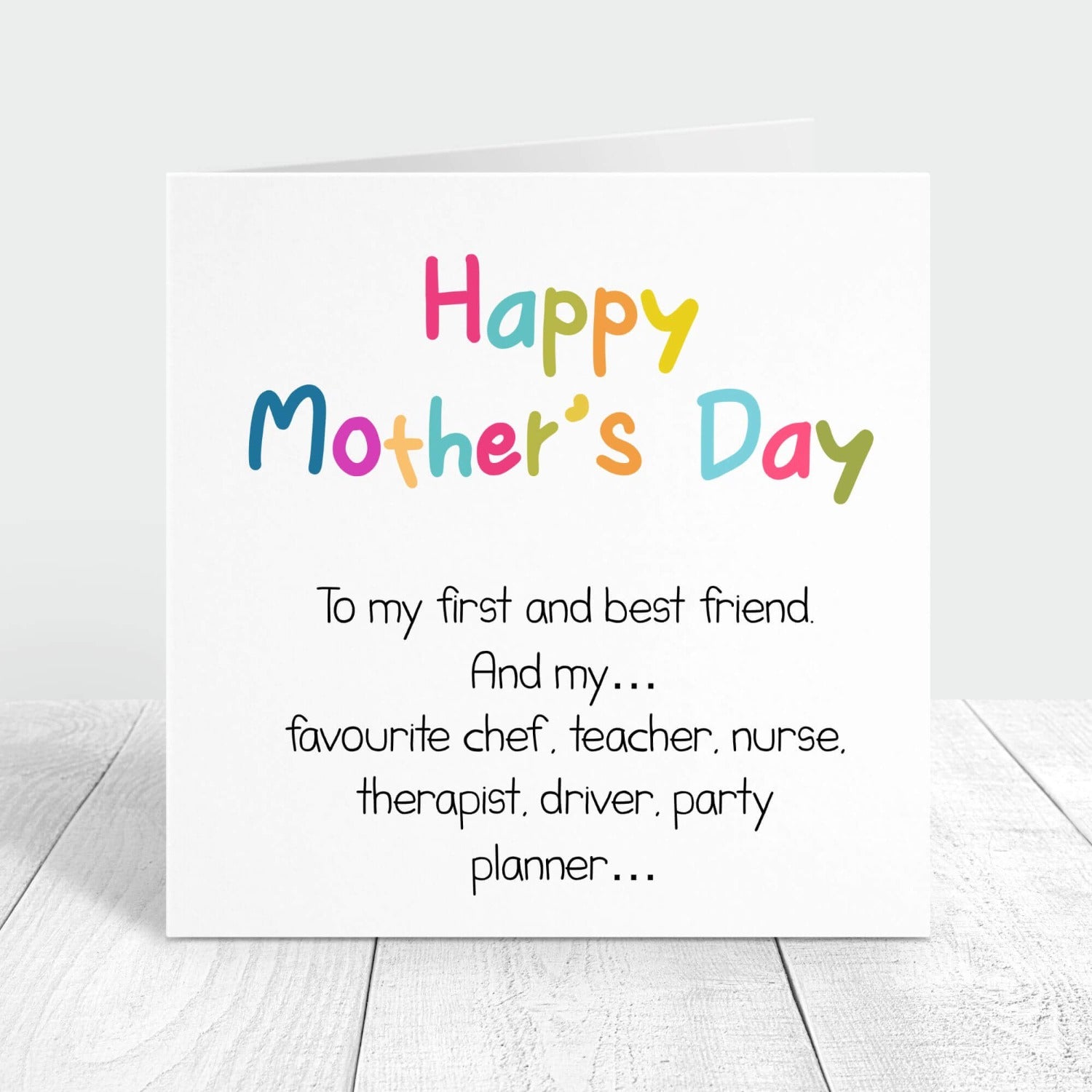 happy mother's day to my mum - funny mum roles card