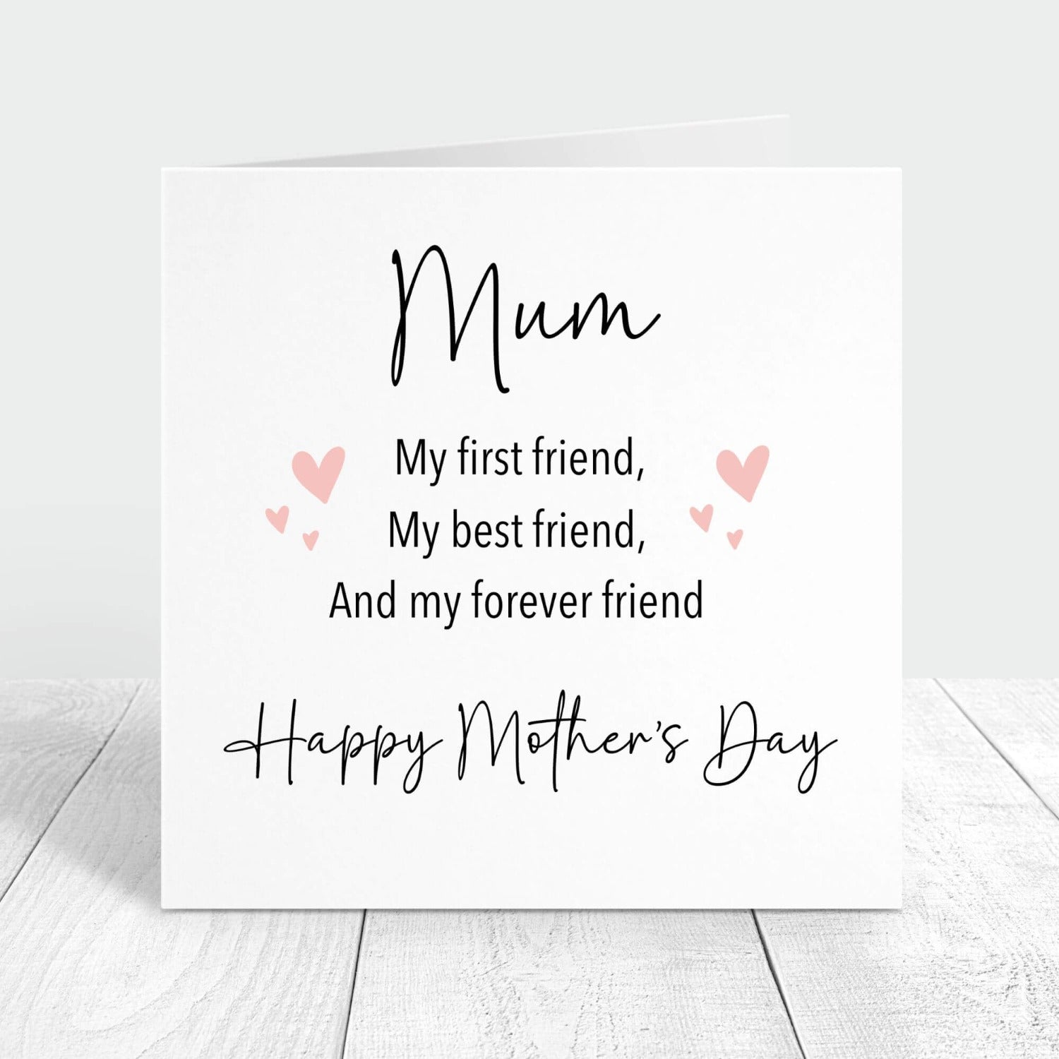 mum my forever friend mother's day card