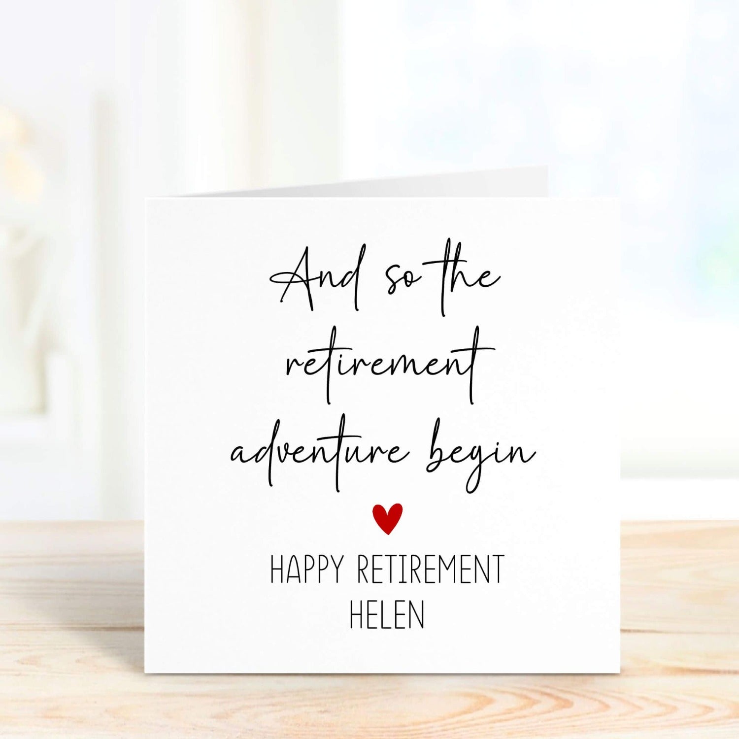 happy retirement personalised card