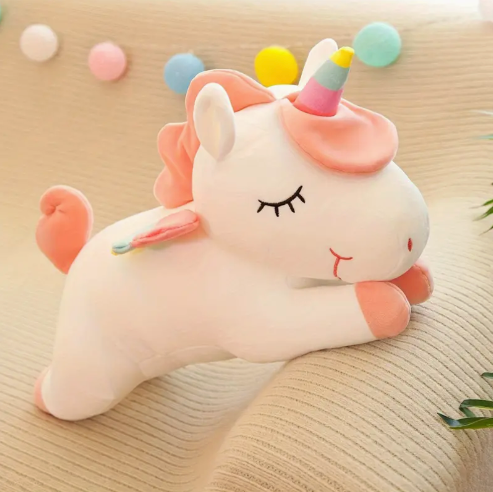 pillow in shape of unicorn