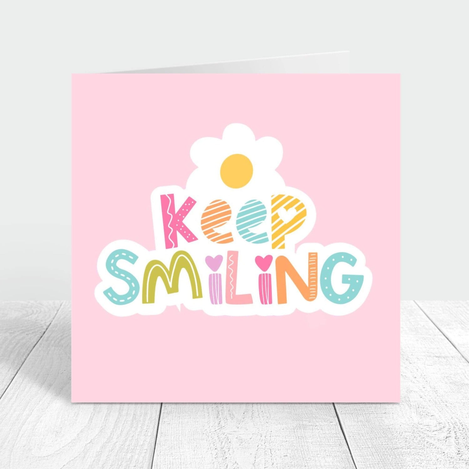 keep smiling personalised card