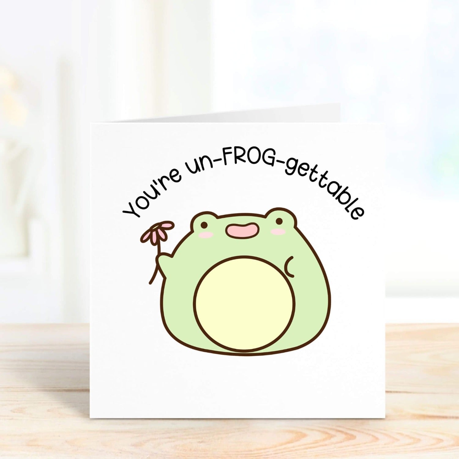 personalised frog funny card