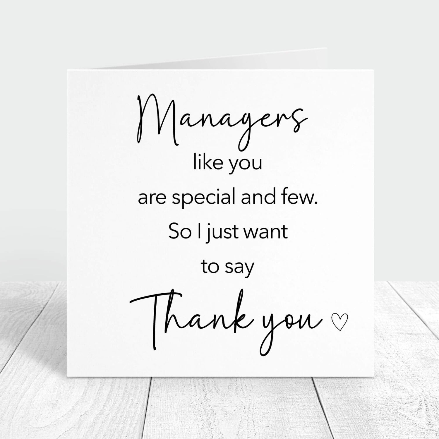 managers like you are special and few personalised card