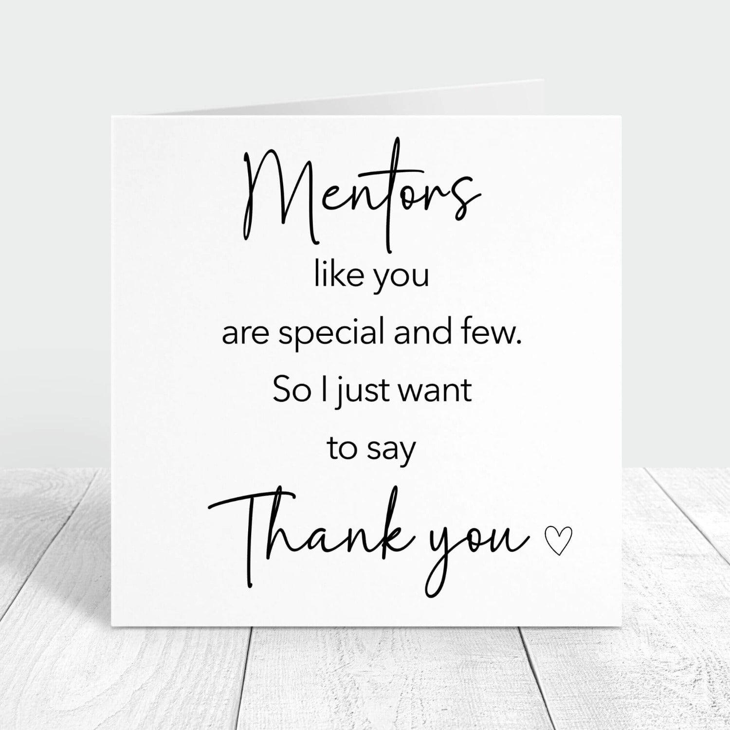 mentors like you are special and few personalised card