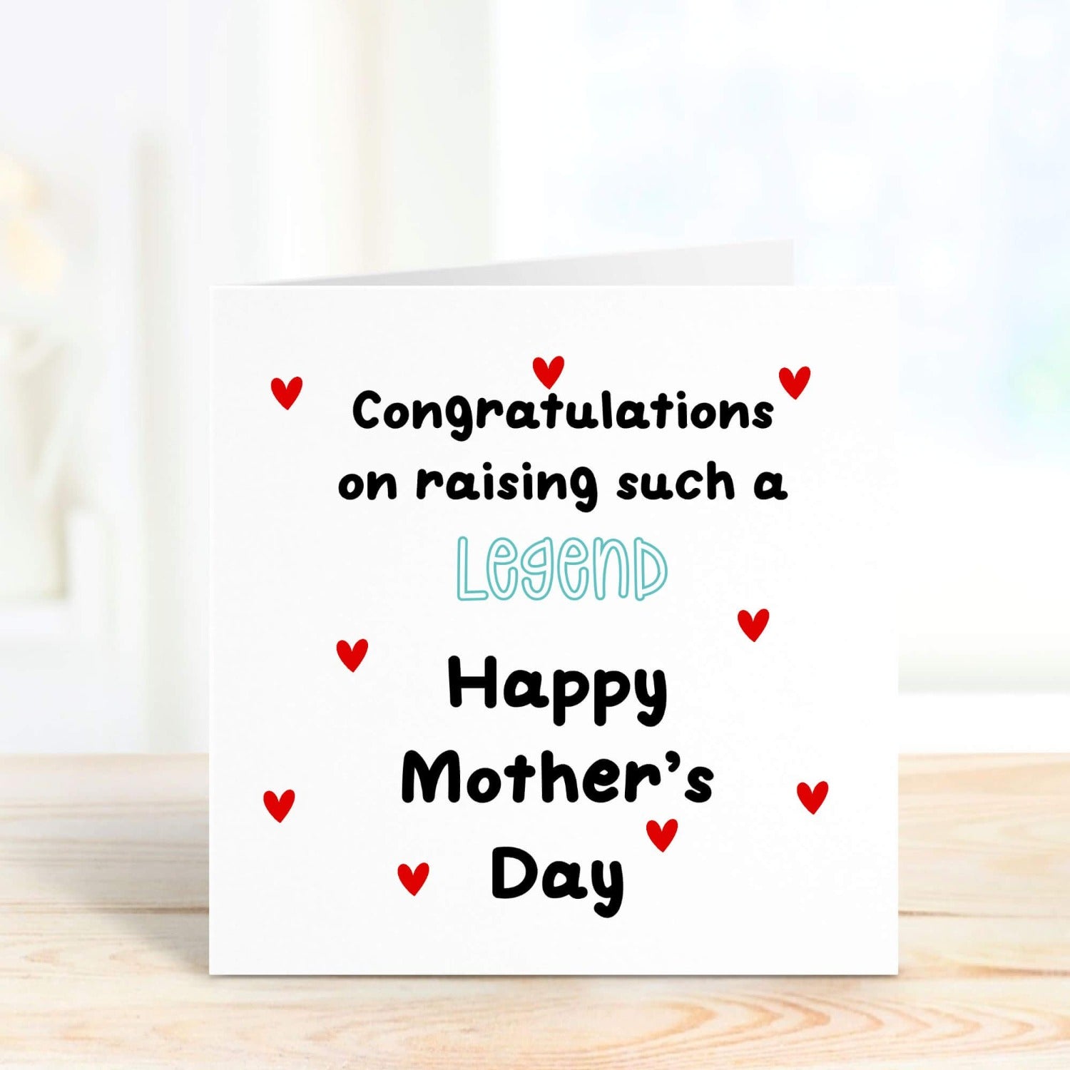 personalised card for mothers day funny card from son