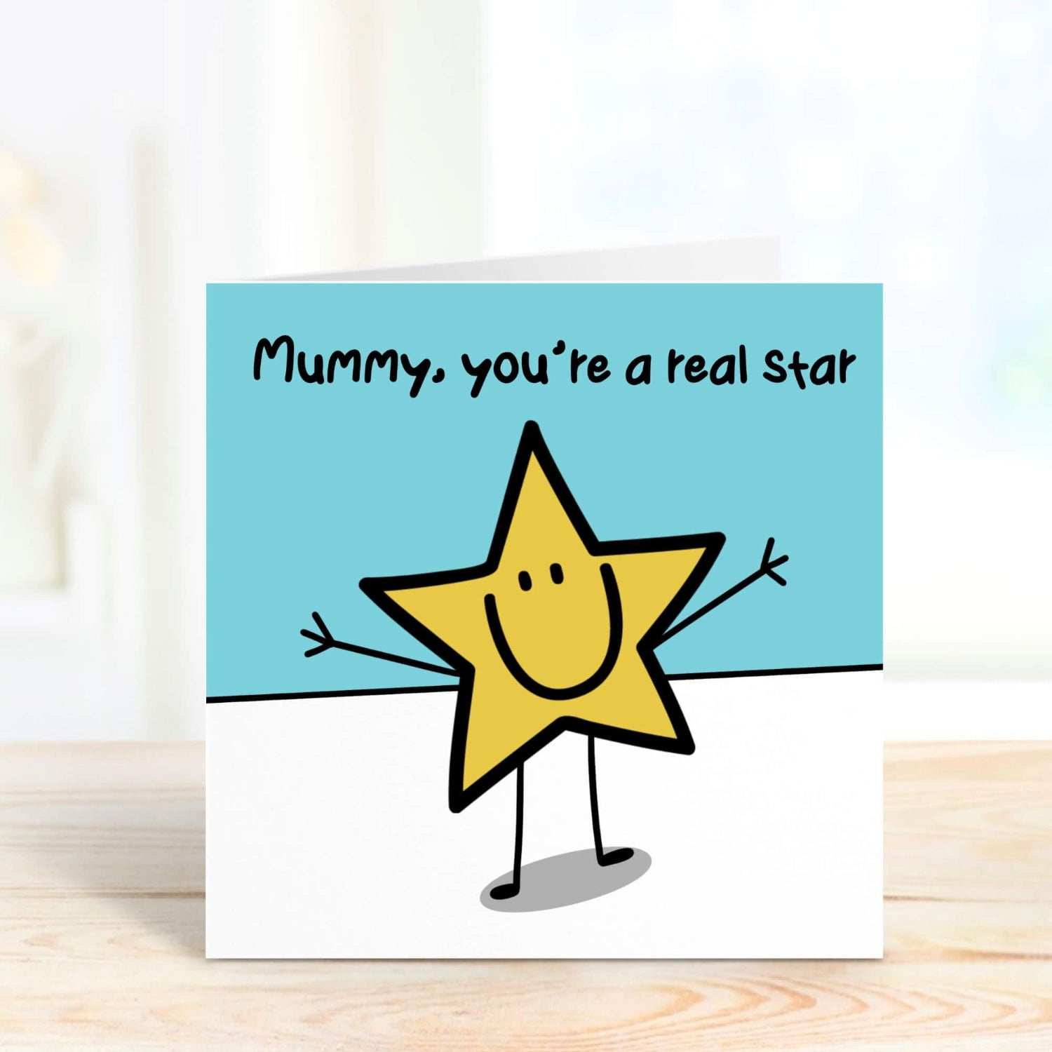 mummy you're a star personalised mothers day card
