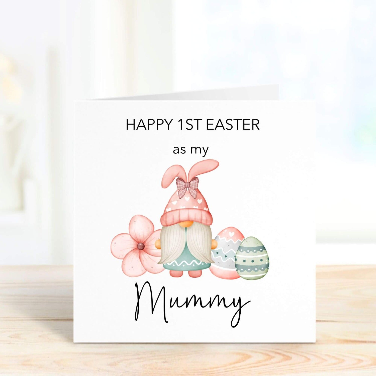 easter gnome card for mummy