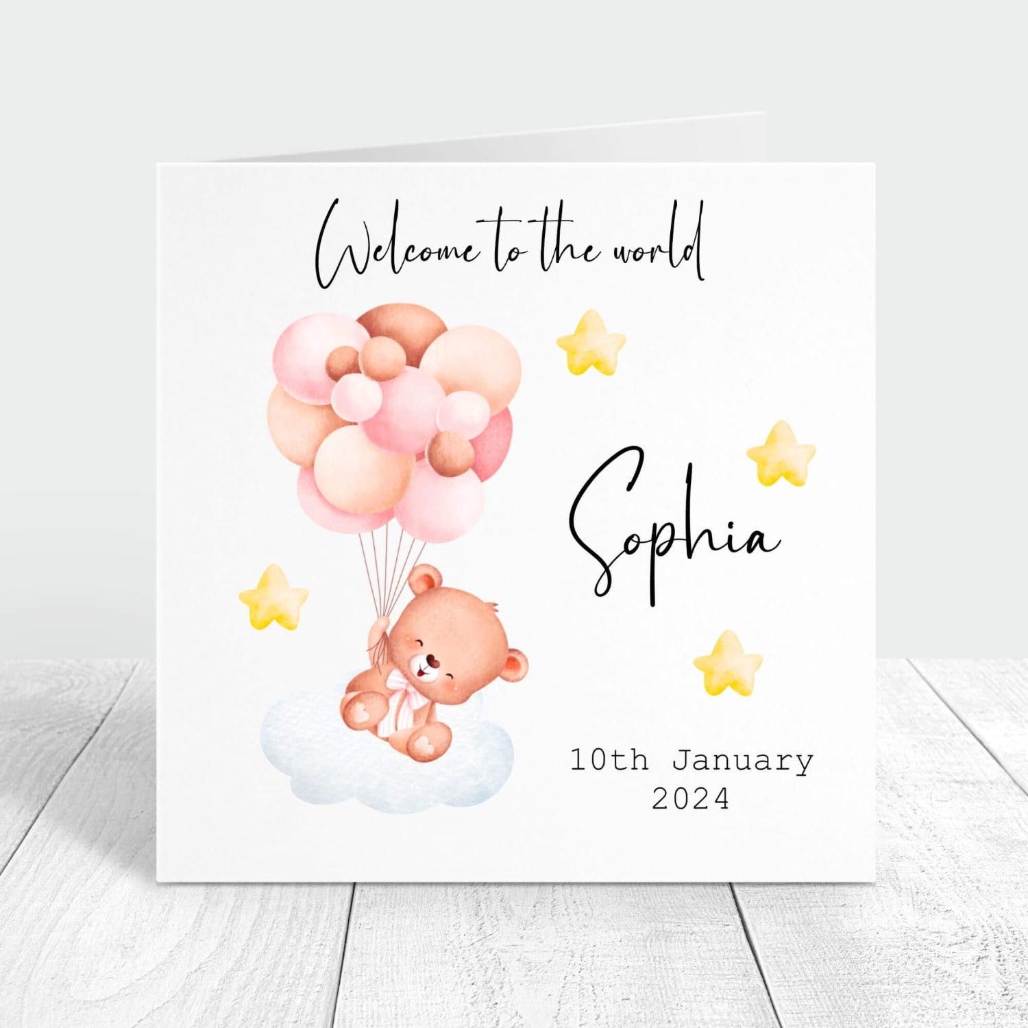 welcome to the world new baby girl card
