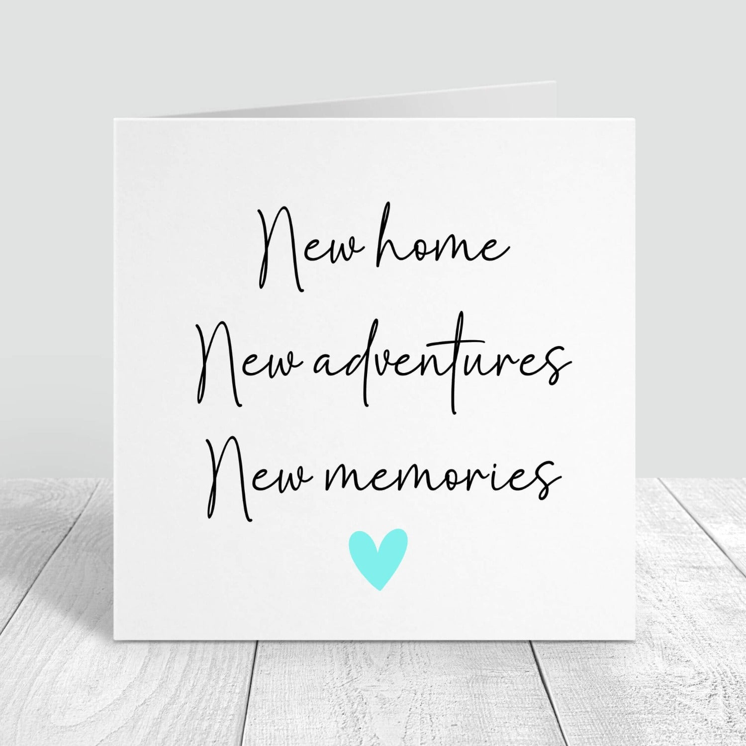 new home new adventures new memories personalised card