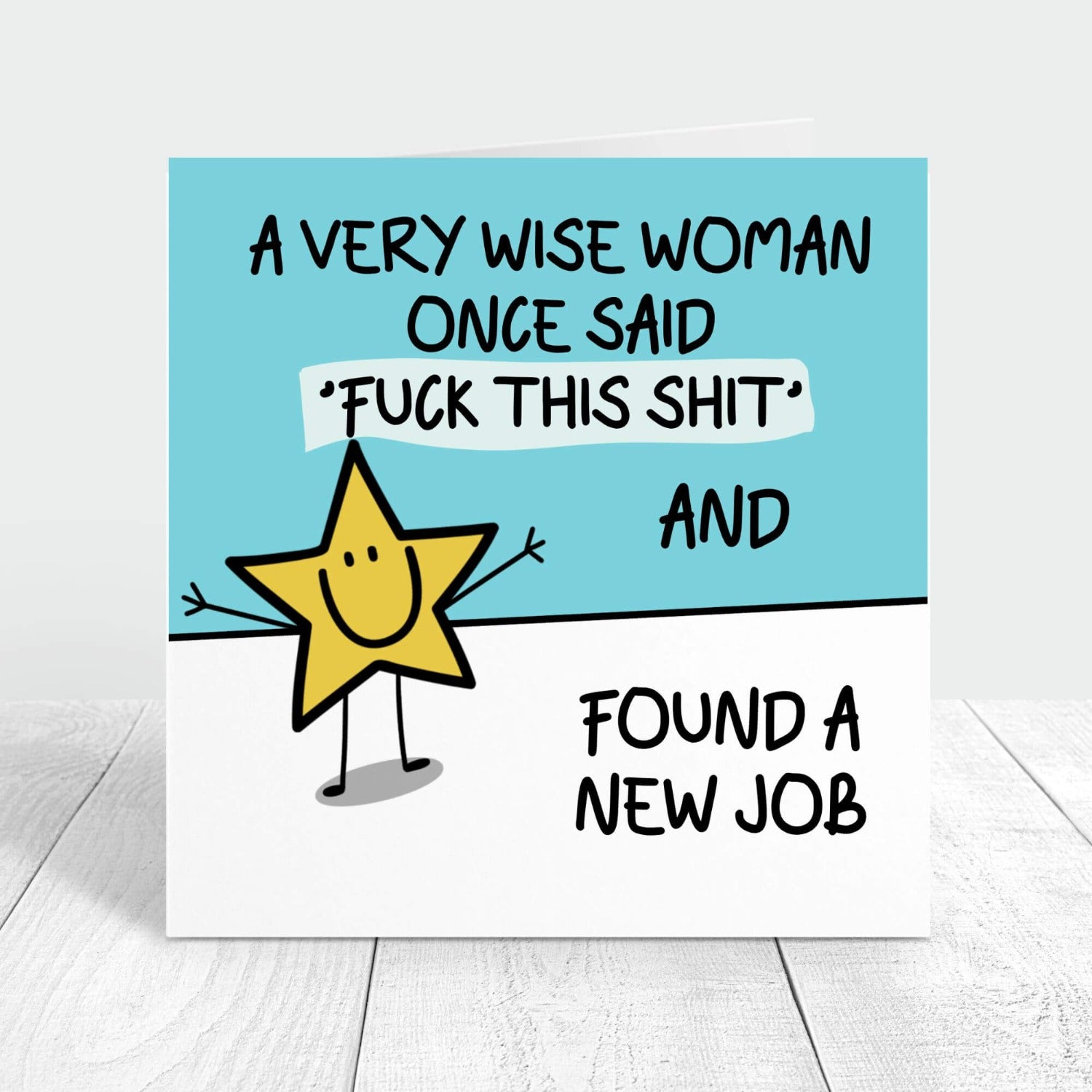 personalised funny new job card