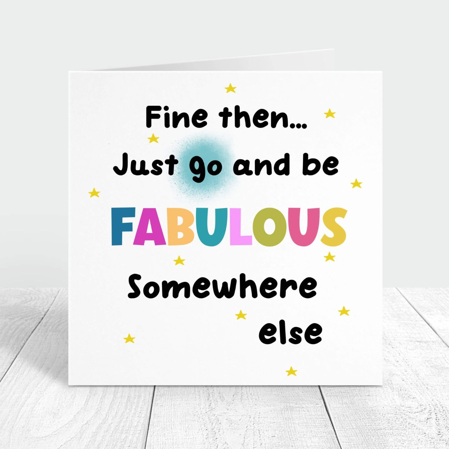 personalised new job card gift - go fabulous