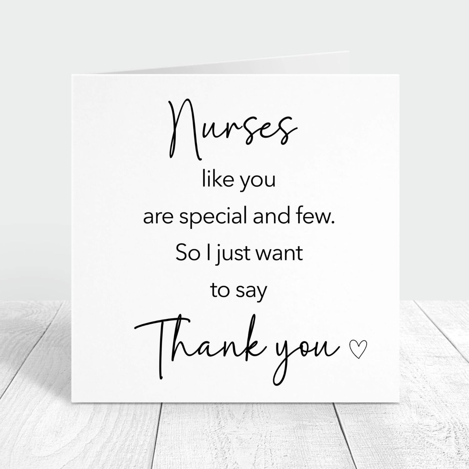 nurses like you are special and few personalised card