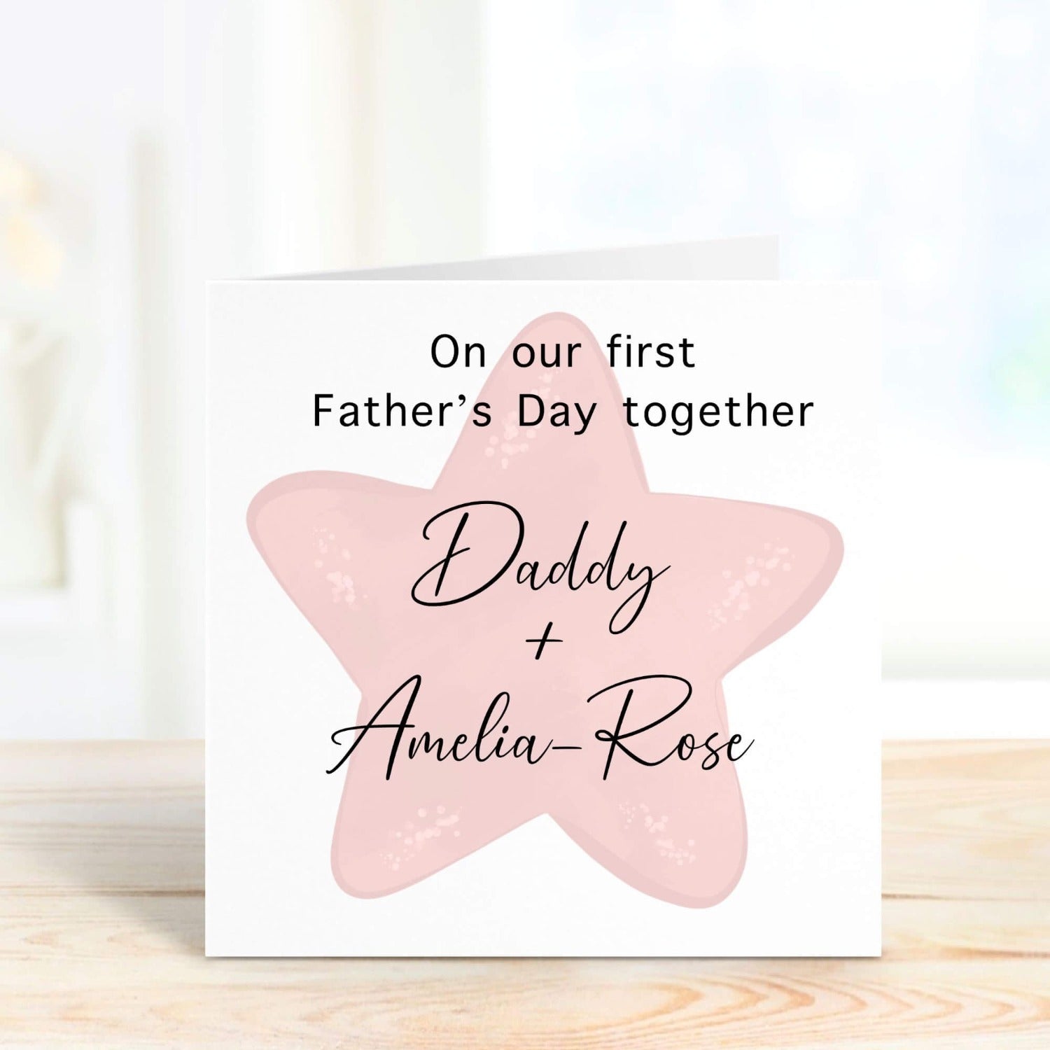 first father's day together personalised card