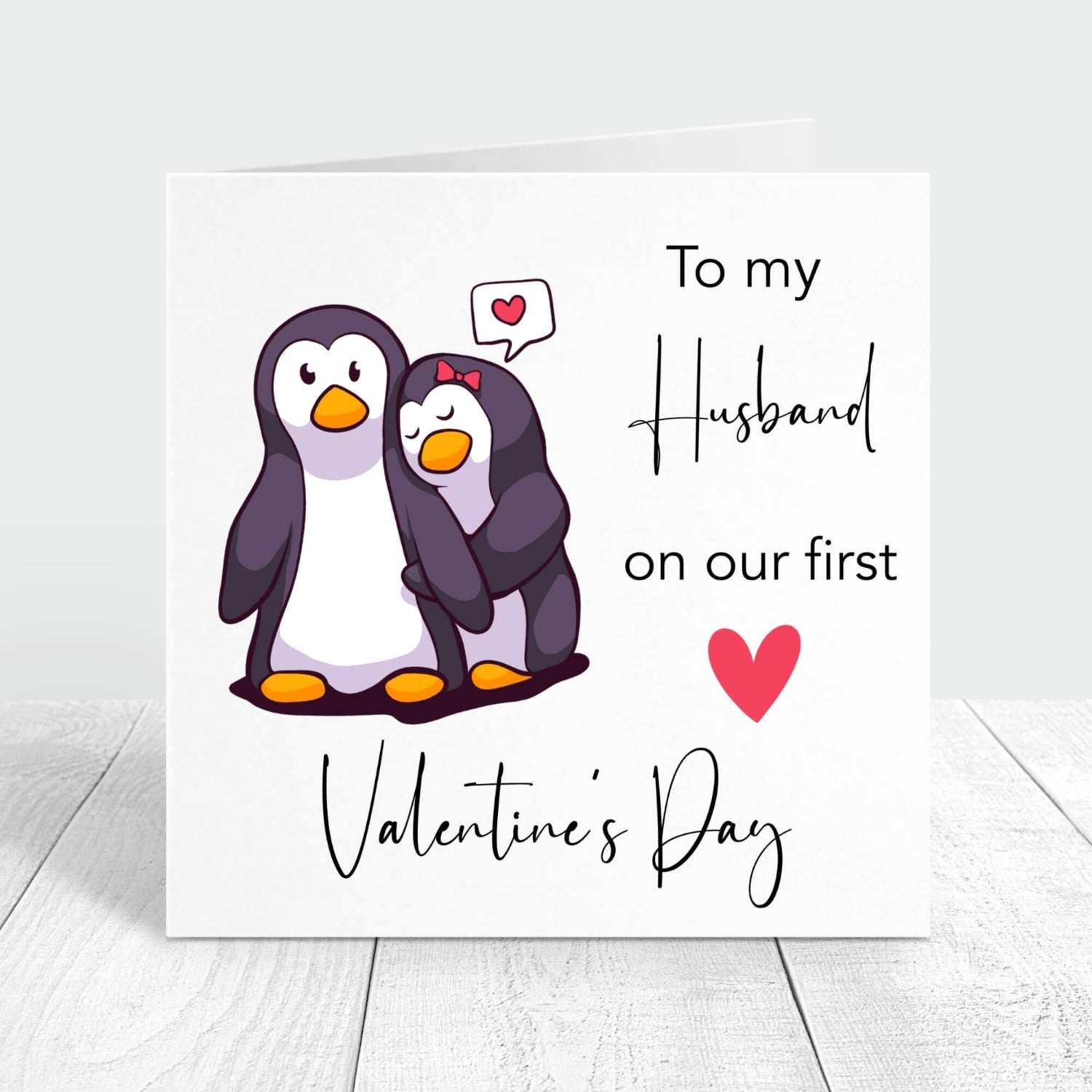husband valentine's day card